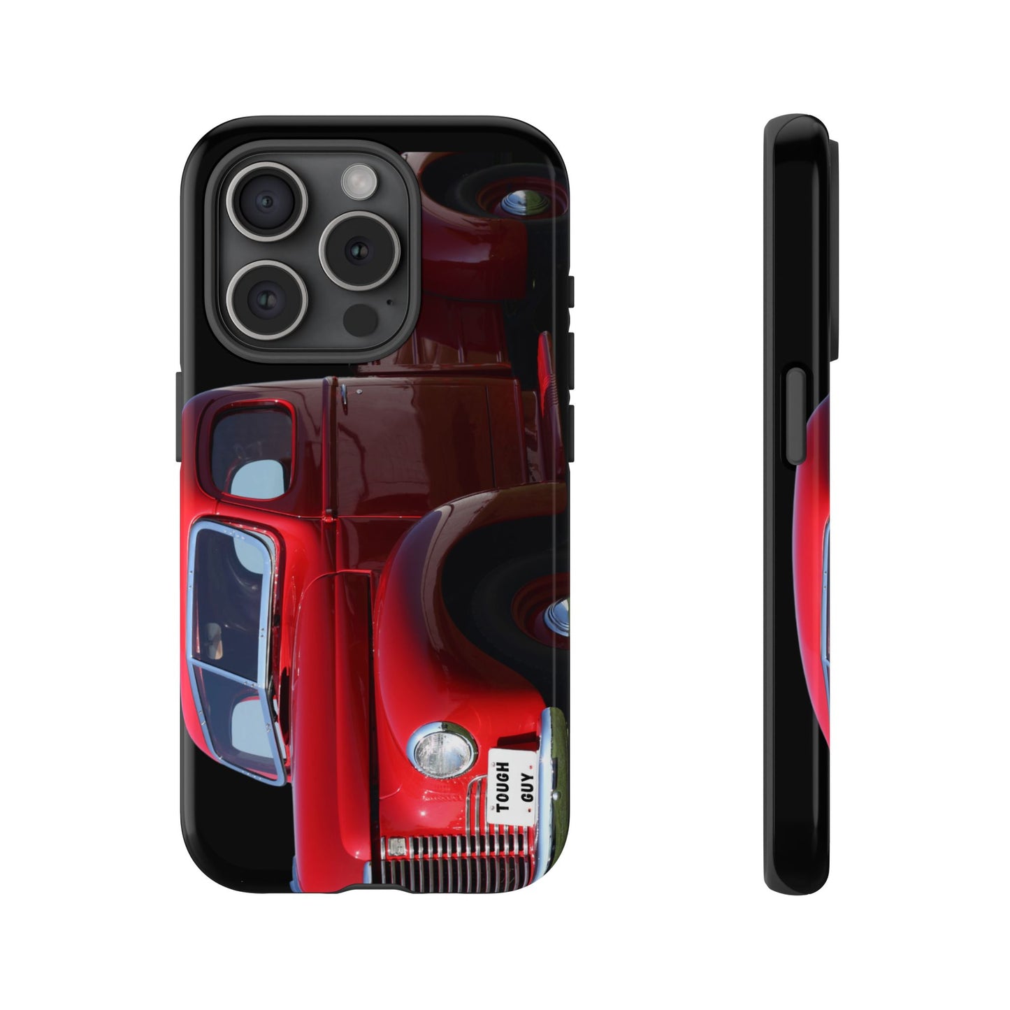 Phone Case iPhone 16/15/14 - Tough Guy Vintage Red Truck Tough Case