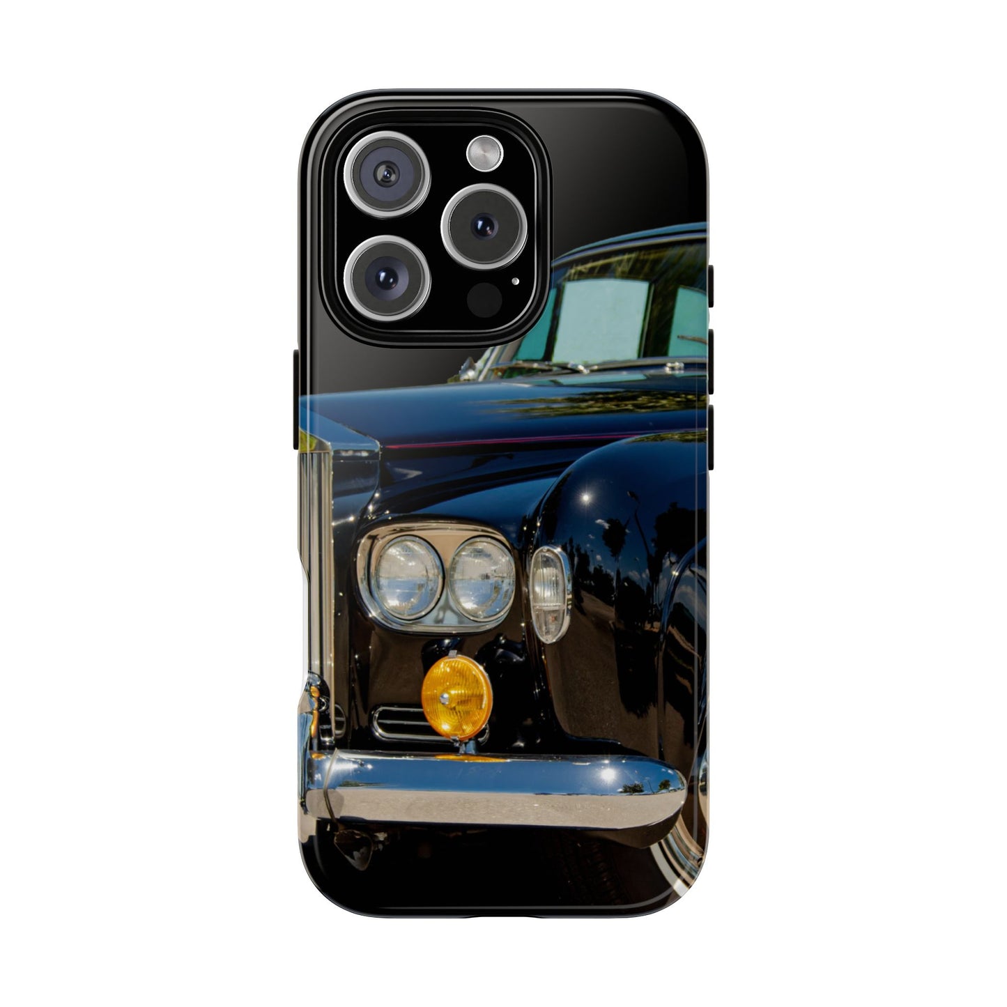 Phone Case iPhone 16/15/14 - Black Car Tough Case