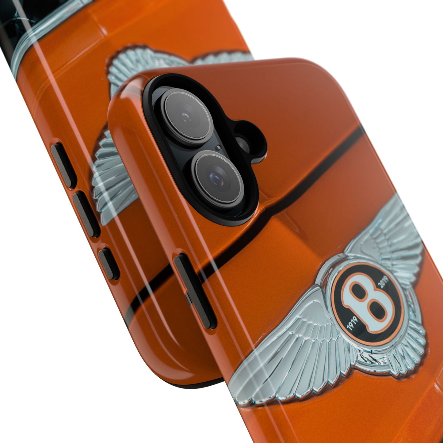 Phone Case iPhone 16/15/14 - Orange Luxury Car Tough Case