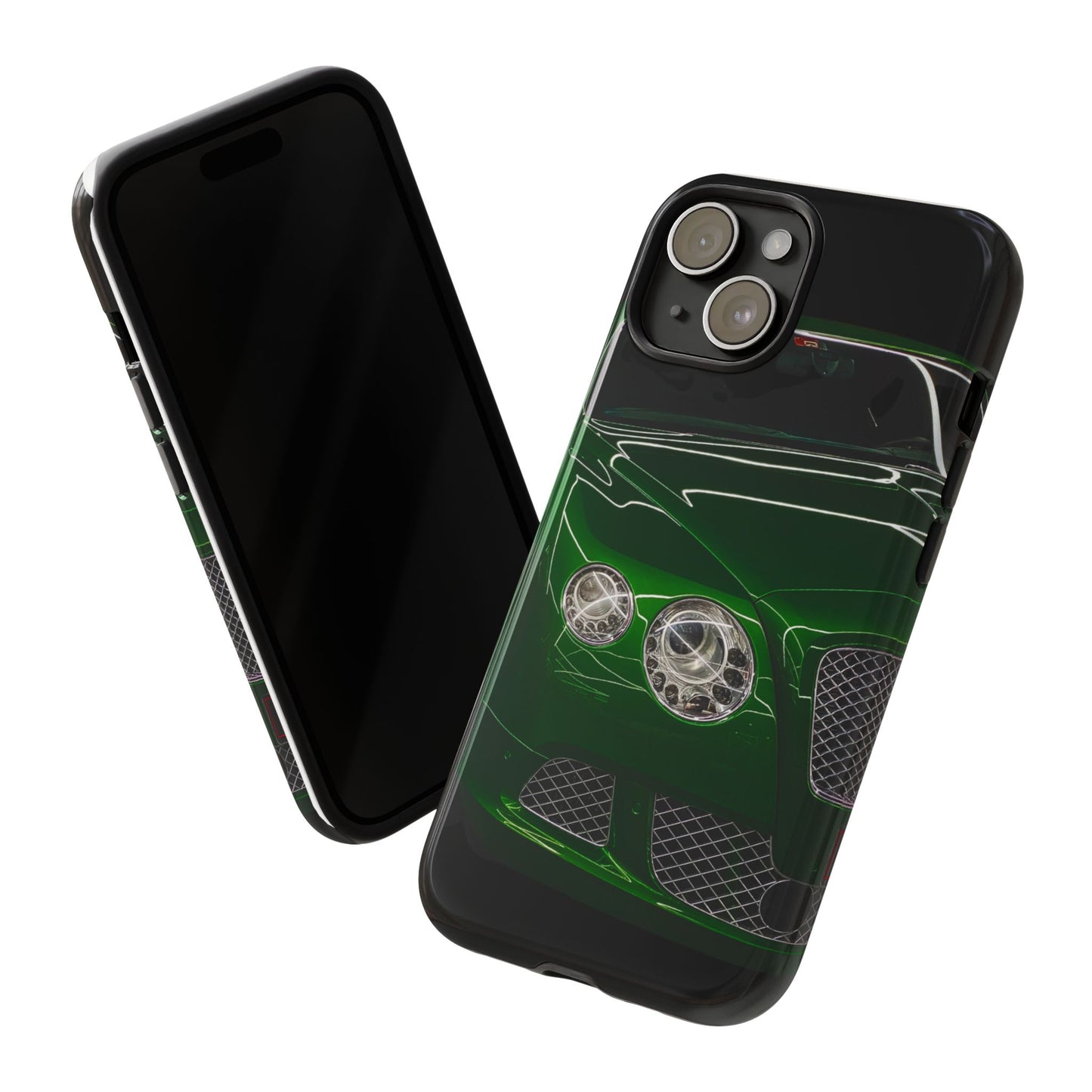 Phone Case iPhone 16/15/14 - Green Luxury Car Tough Case