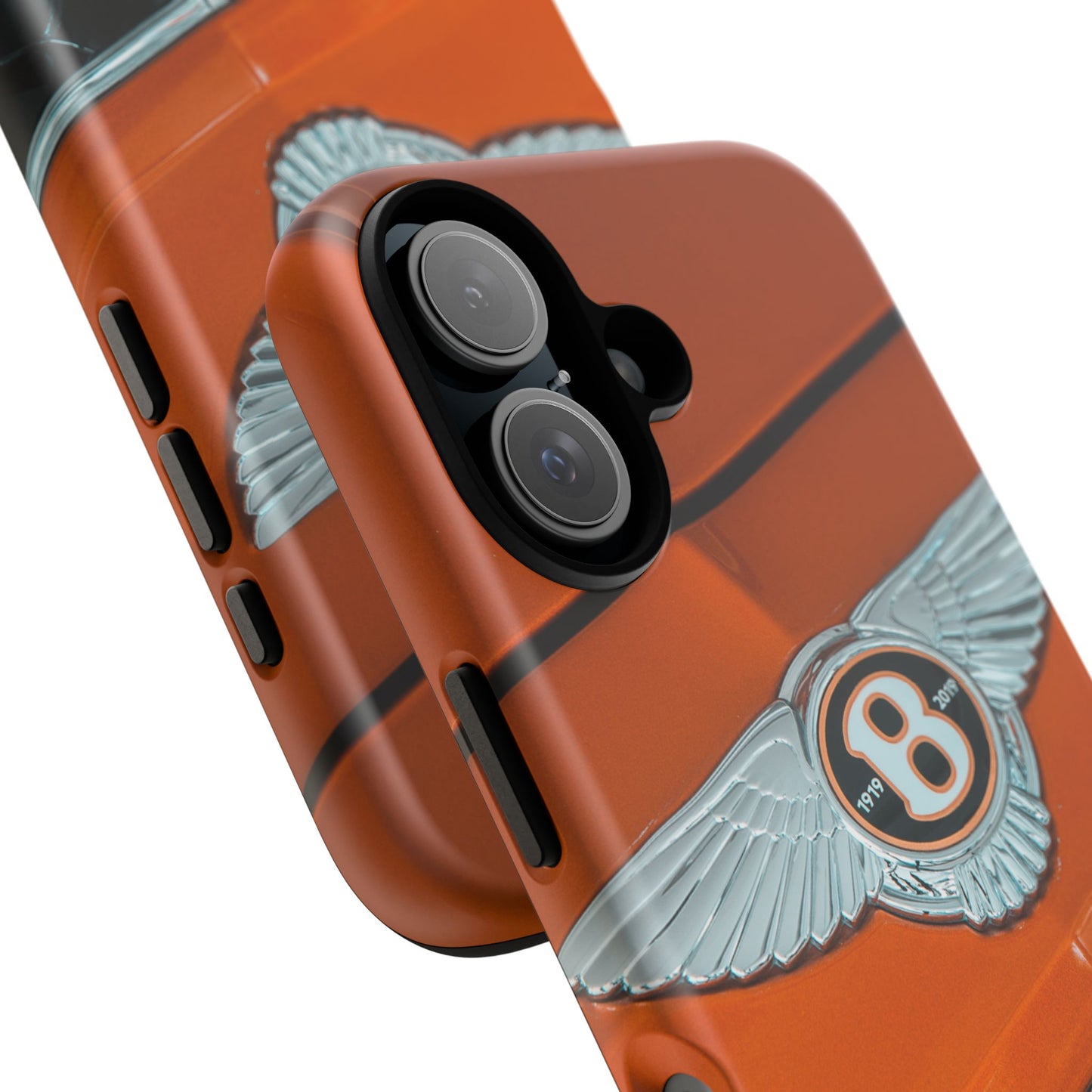 Phone Case iPhone 16/15/14 - Orange Luxury Car Tough Case