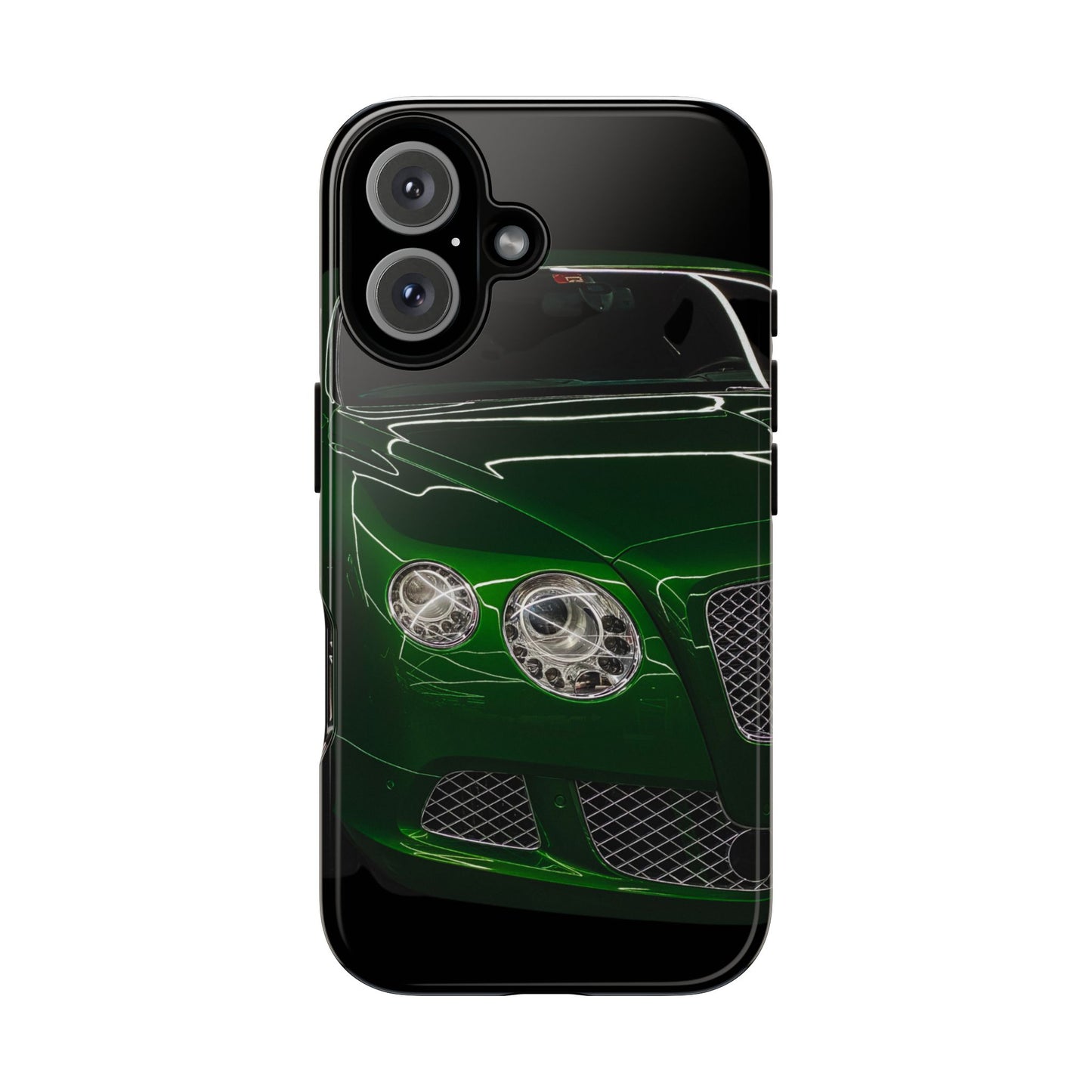 Phone Case iPhone 16/15/14 - Green Luxury Car Tough Case