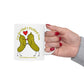 Funny Pickle Couple Ceramic Mug — "I'm So Glad I Pickled You - I Love Being In Your Jar" 11oz & 15oz