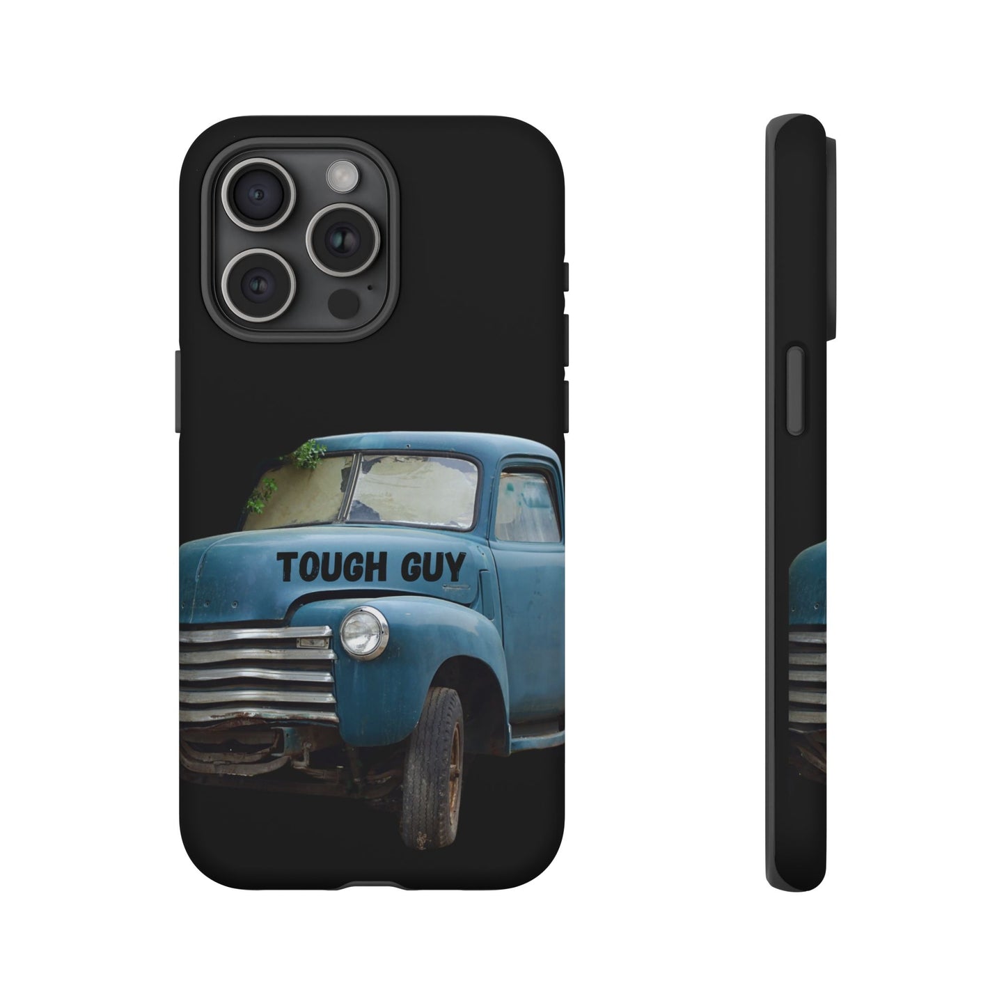 Phone Case iPhone 16/15/14 - Old Blue Truck Tough Guy Tough Case