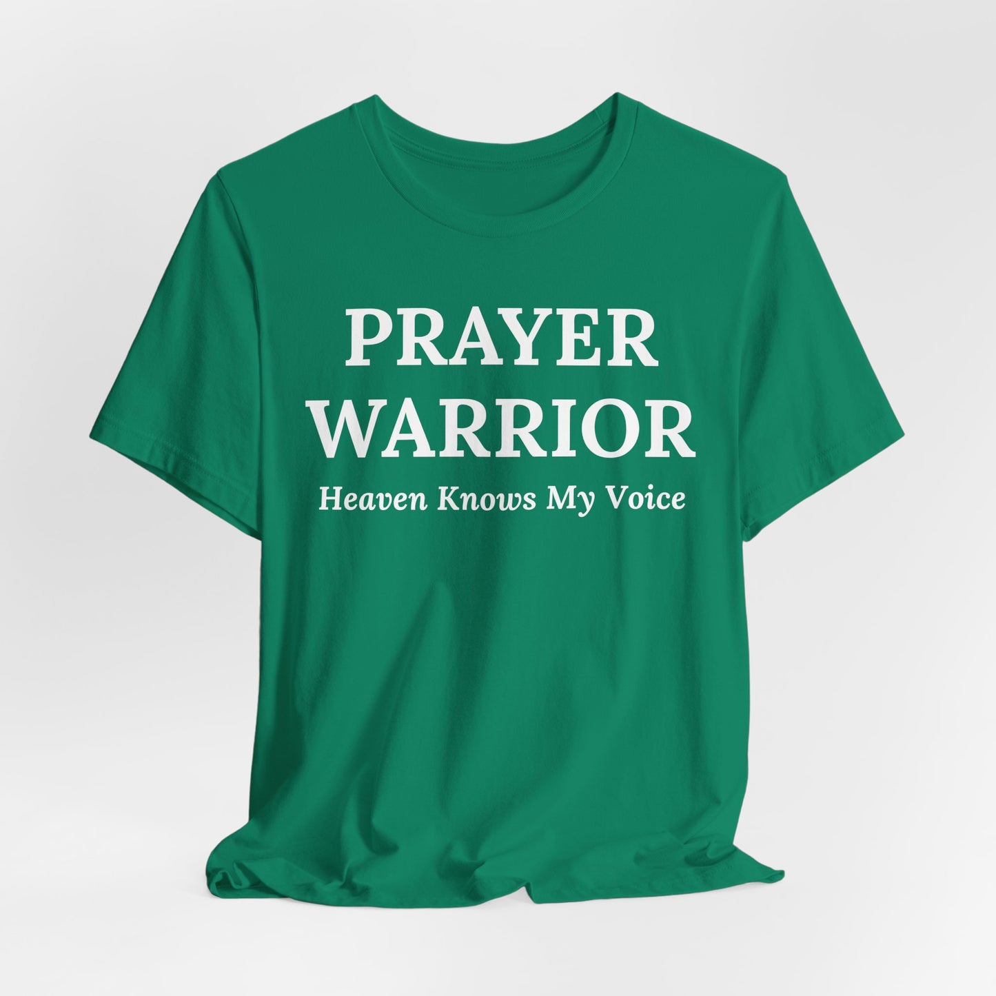 Prayer Warrior – Heaven Knows My Voice Faith-Based Inspirational T-Shirt