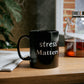 Stress Matters Black Mug - 11oz Self-Care Gift, Mindfulness Coffee Cup, Mental Health Awareness, Motivational Gift