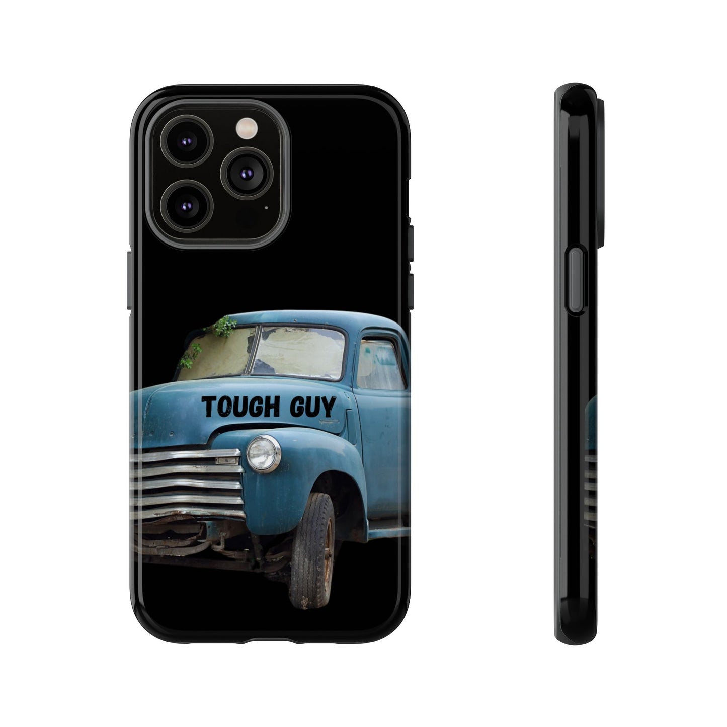 Phone Case iPhone 16/15/14 - Old Blue Truck Tough Guy Tough Case