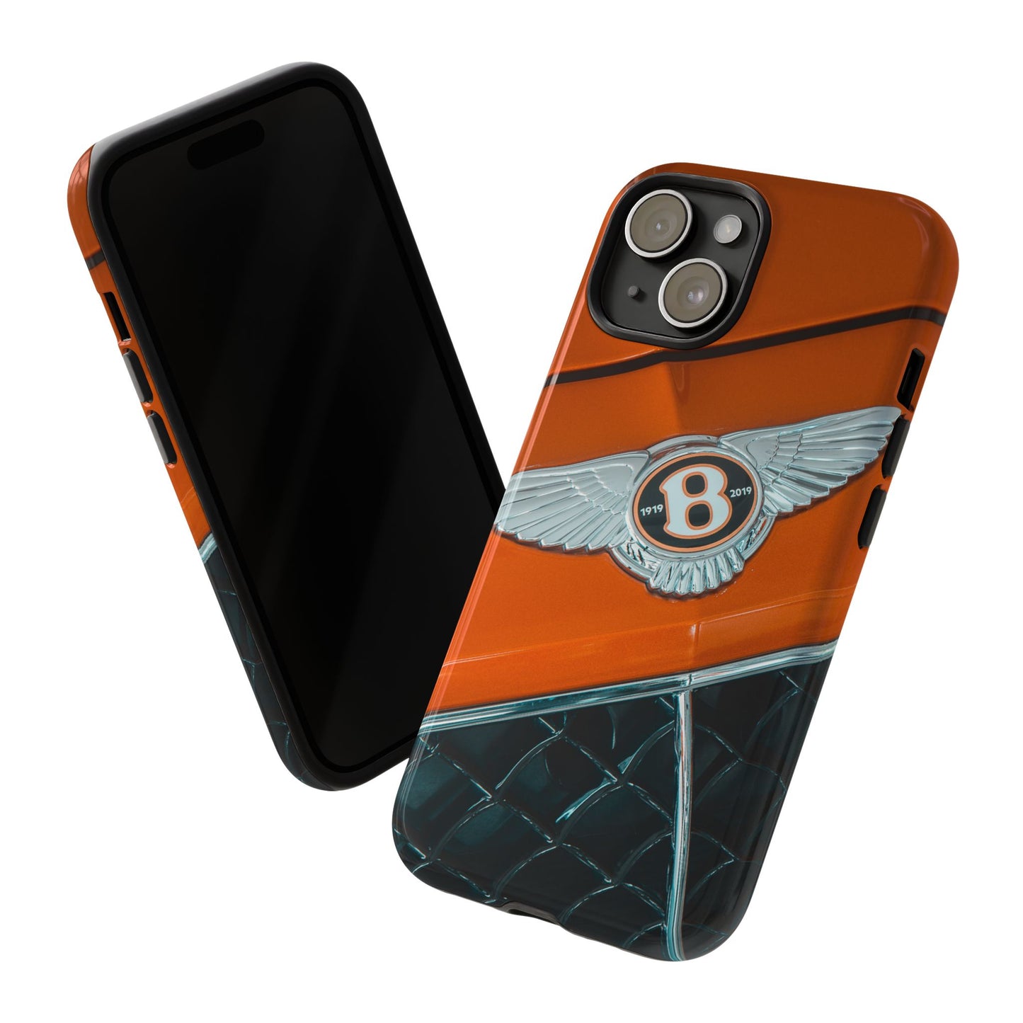 Phone Case iPhone 16/15/14 - Orange Luxury Car Tough Case