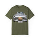 Men's T-Shirt Tough Guy Car with Flowers Design