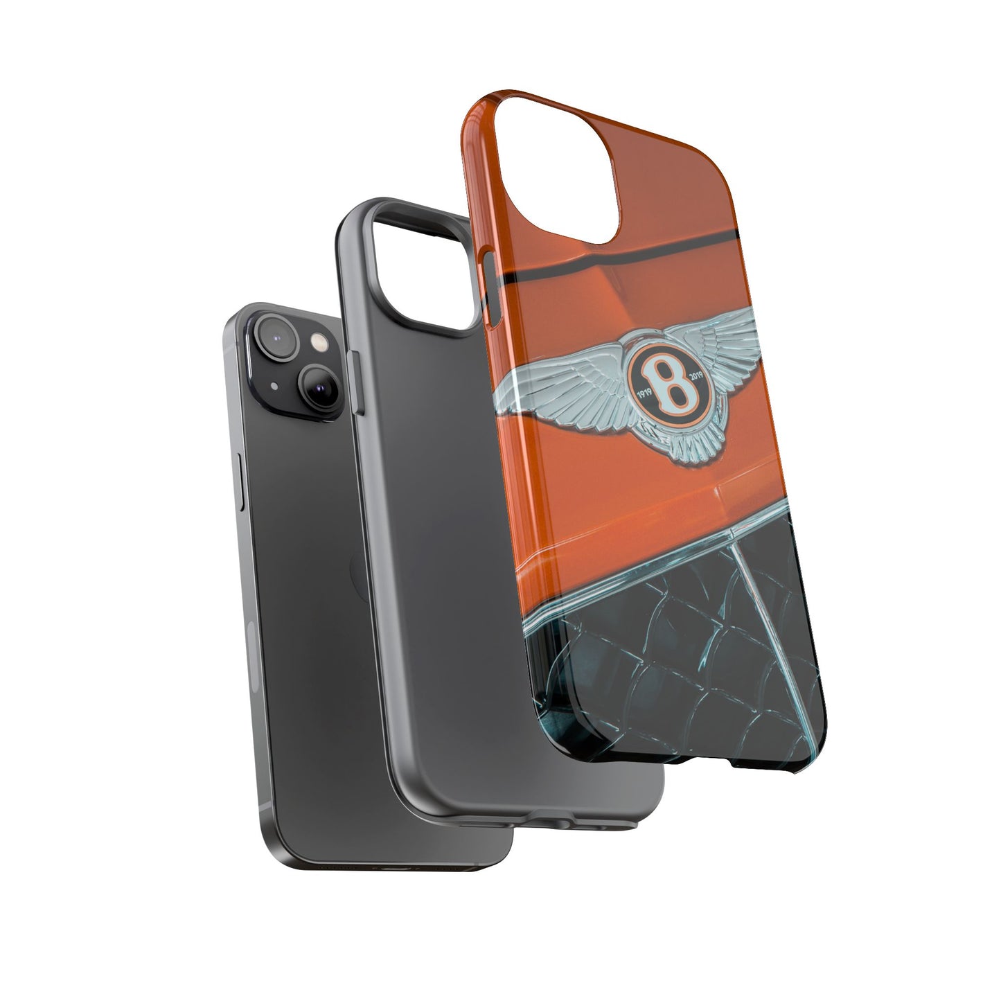 Phone Case iPhone 16/15/14 - Orange Luxury Car Tough Case