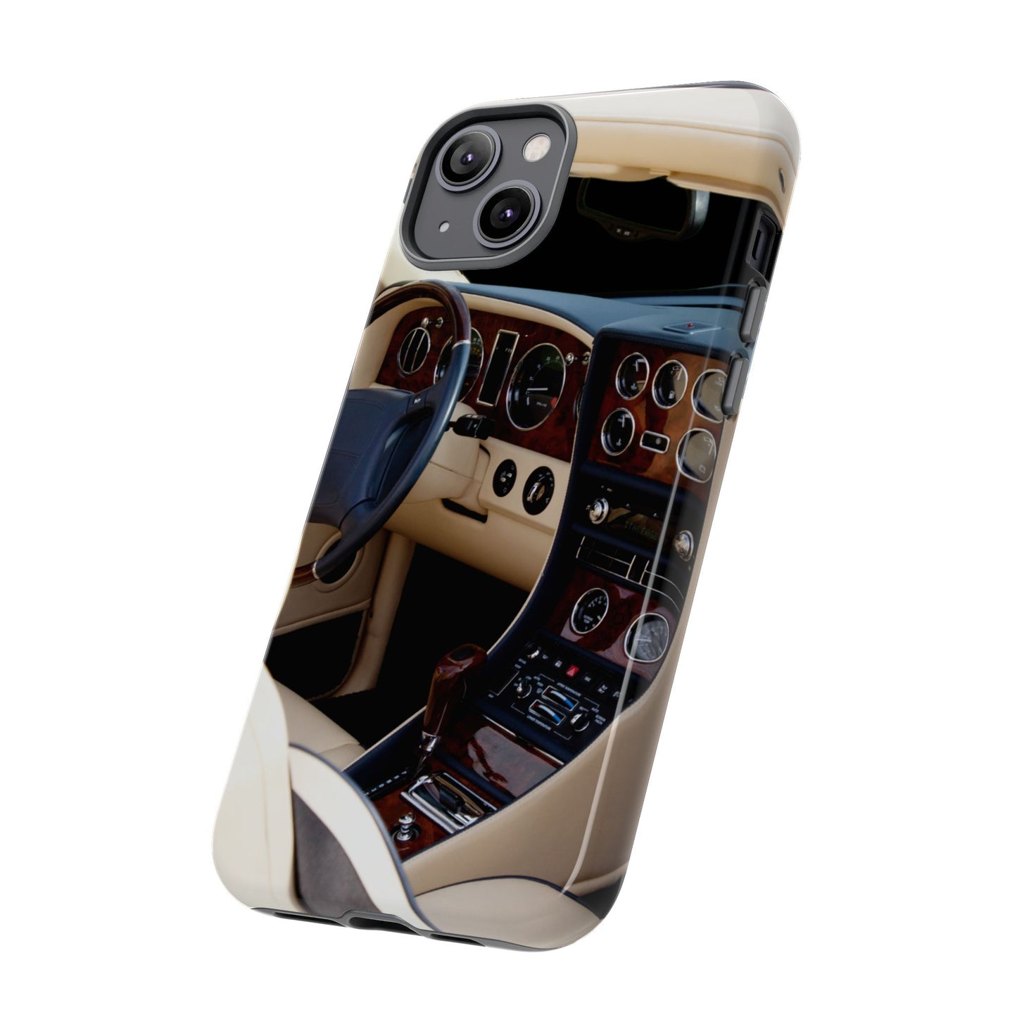 Phone Case iPhone 16/15/14 - Luxury Car Interior Tough Case