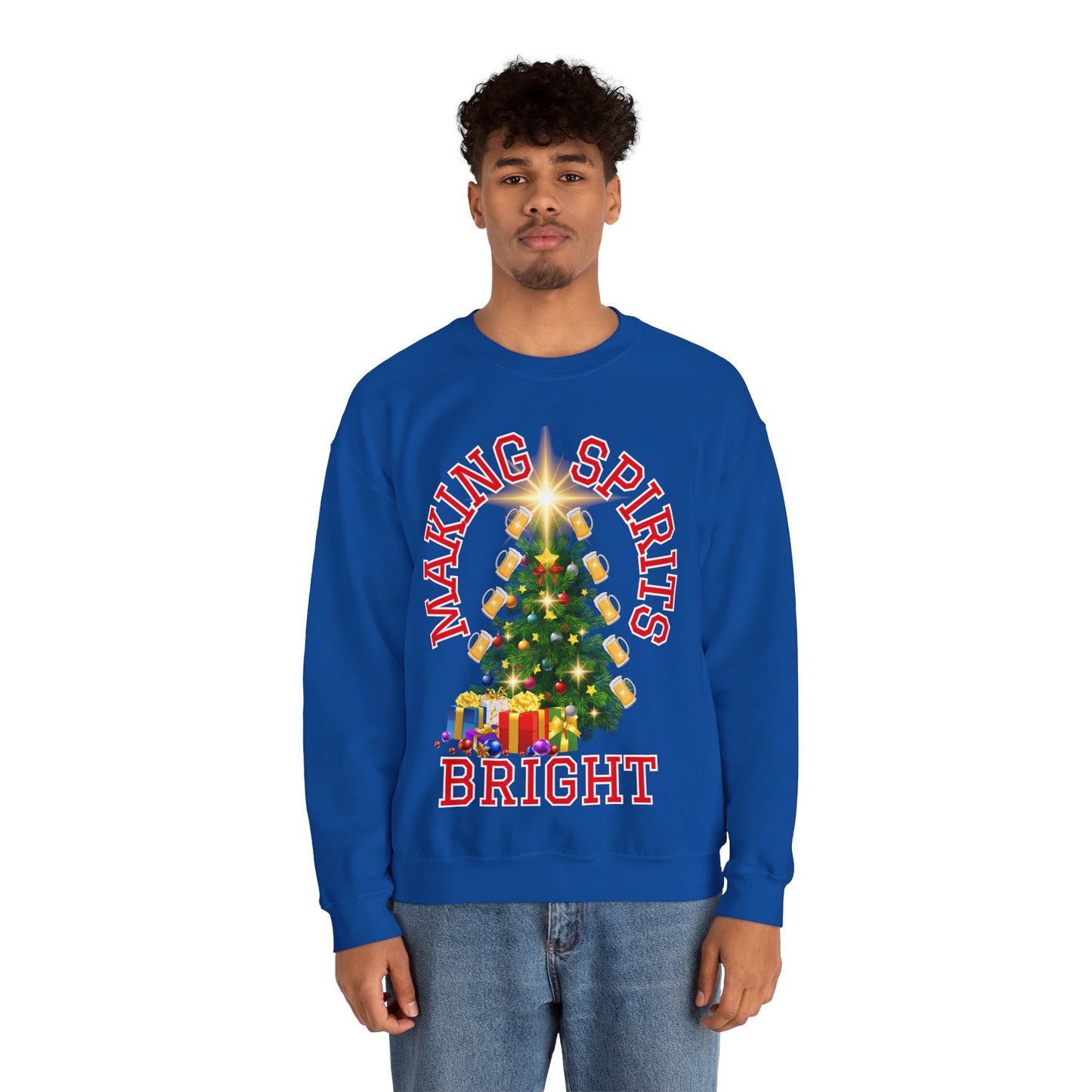 Making Spirits Bright - Unisex Heavy Blend™ Crewneck Sweatshirt