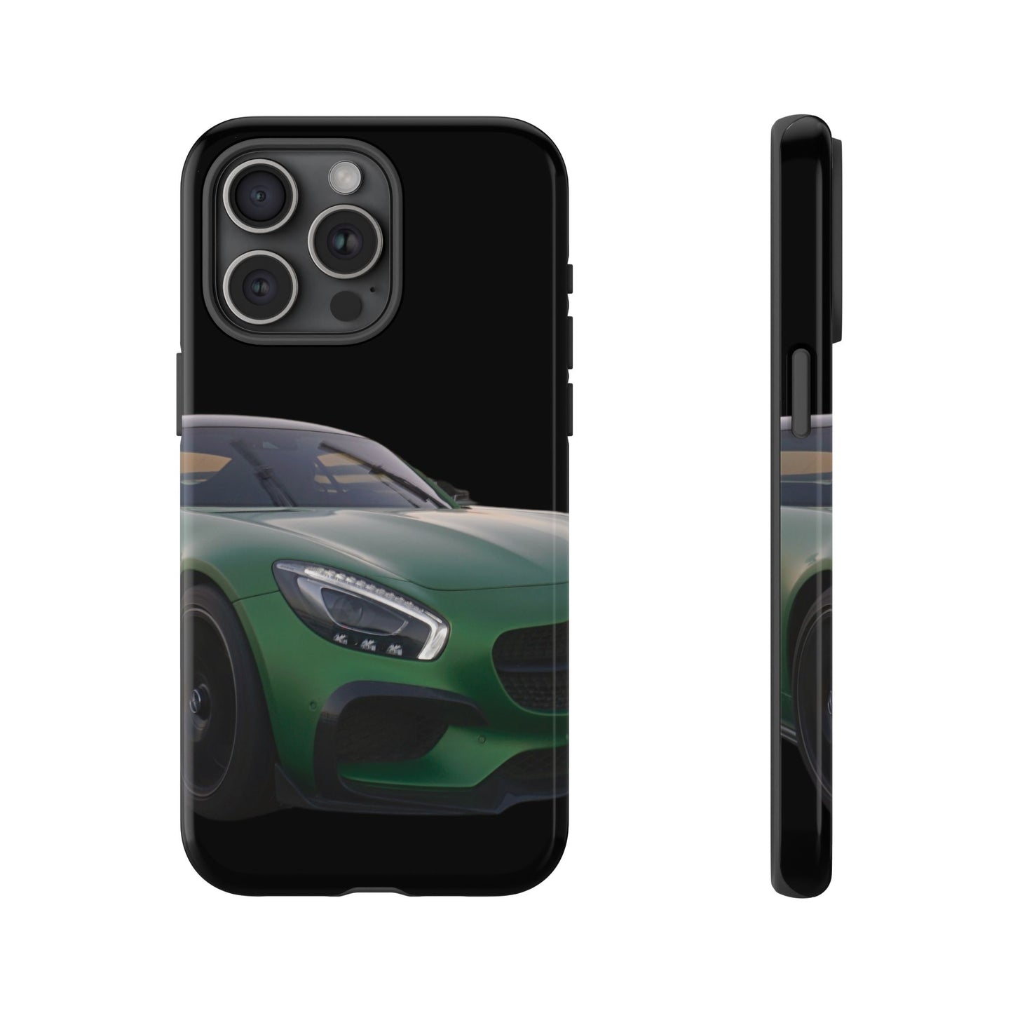 Phone Case iPhone 16/15/14 - Green Luxury Car Tough Case