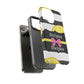 Phone Case iPhone 16/15/14 - Lemony Stripes & Swipes Tough Case