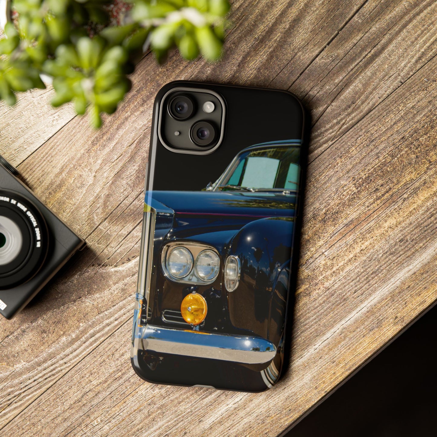 Phone Case iPhone 16/15/14 - Black Car Tough Case