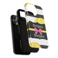 Phone Case iPhone 16/15/14 - Lemony Stripes & Swipes Tough Case