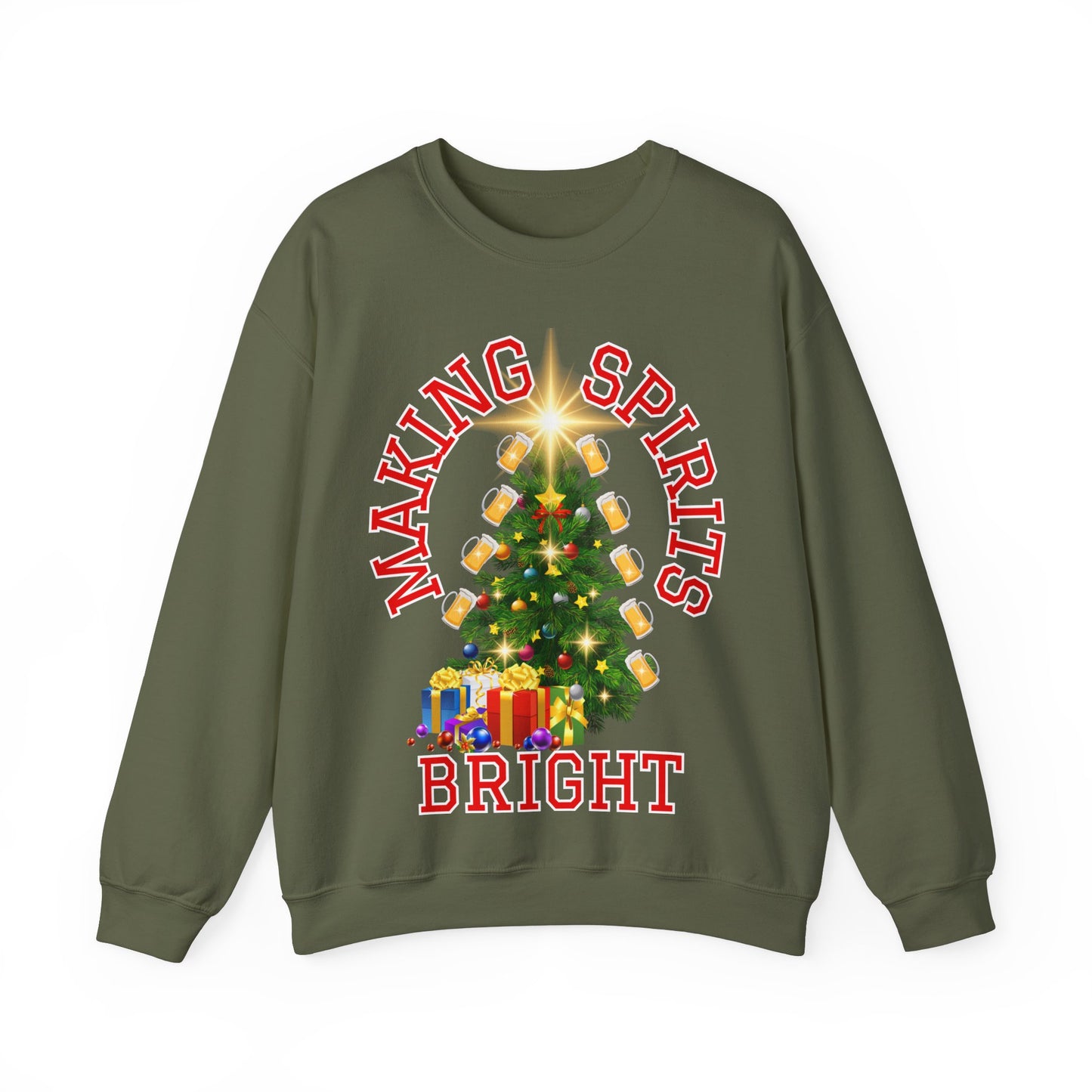 Making Spirits Bright - Unisex Heavy Blend™ Crewneck Sweatshirt