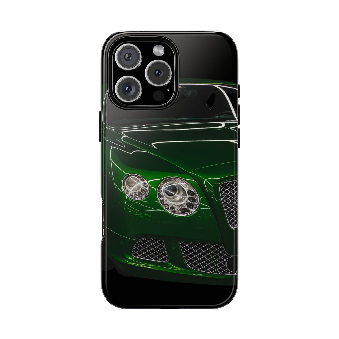 Phone Case iPhone 16/15/14 - Green Luxury Car Tough Case