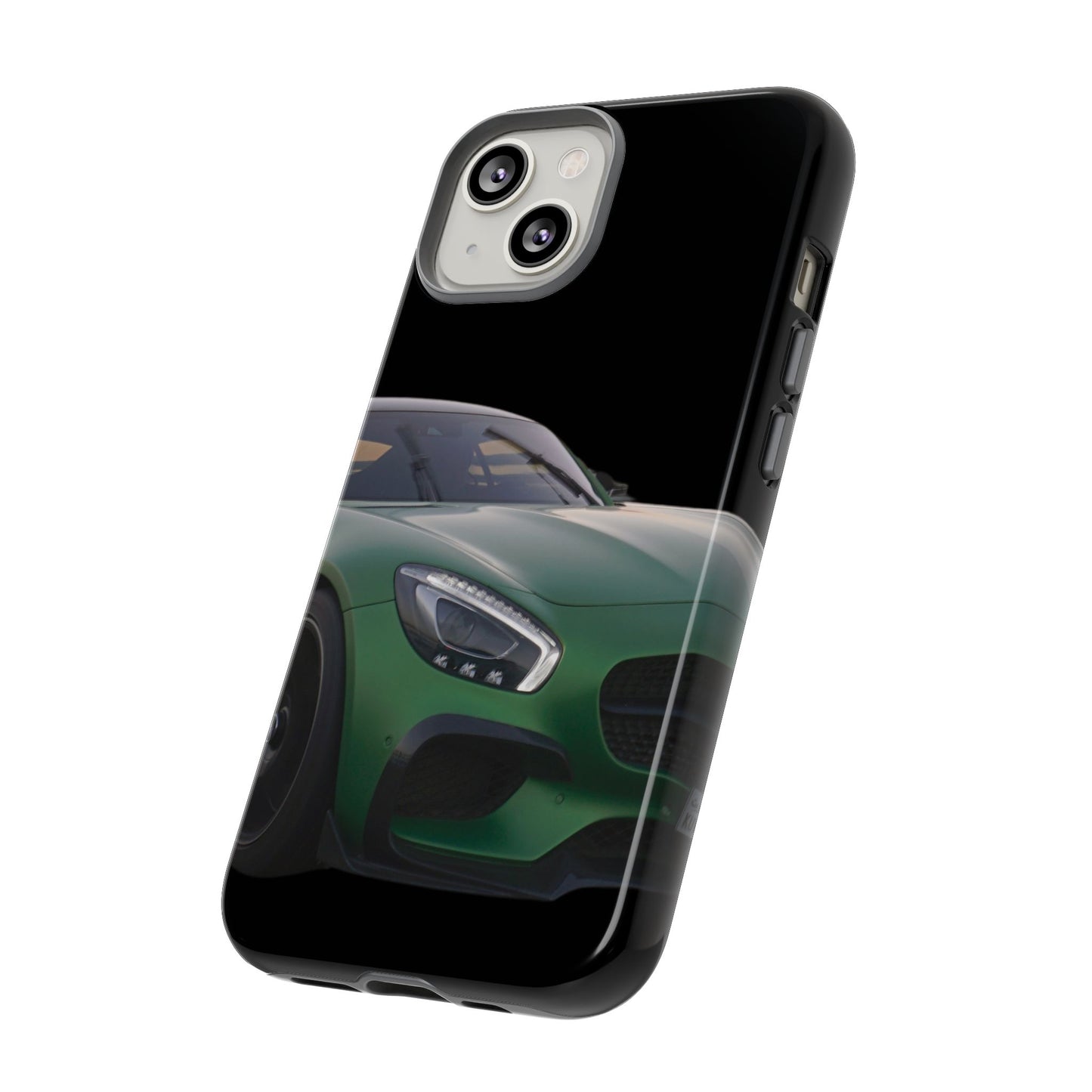 Phone Case iPhone 16/15/14 - Green Luxury Car Tough Case