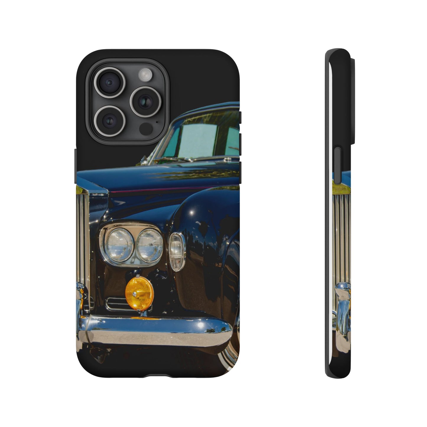 Phone Case iPhone 16/15/14 - Black Car Tough Case