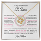 To My Daughter(s) — Beautiful Love Knot Necklace & PERSONALIZED Heartwarming Message from Mom (Only, First-Born, Second, Third, Fourth, Fifth, or Twins)