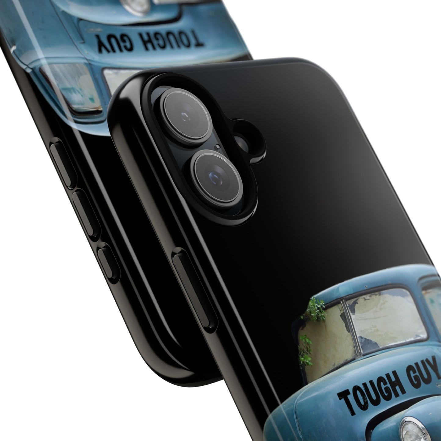 Phone Case iPhone 16/15/14 - Old Blue Truck Tough Guy Tough Case