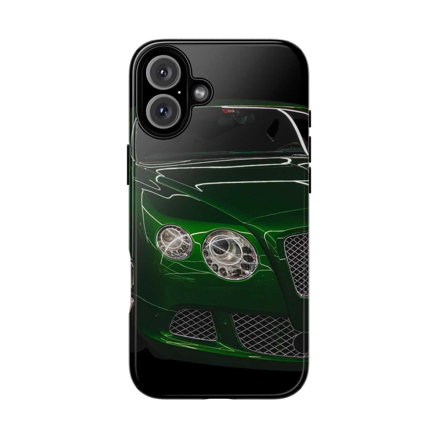 Phone Case iPhone 16/15/14 - Green Luxury Car Tough Case