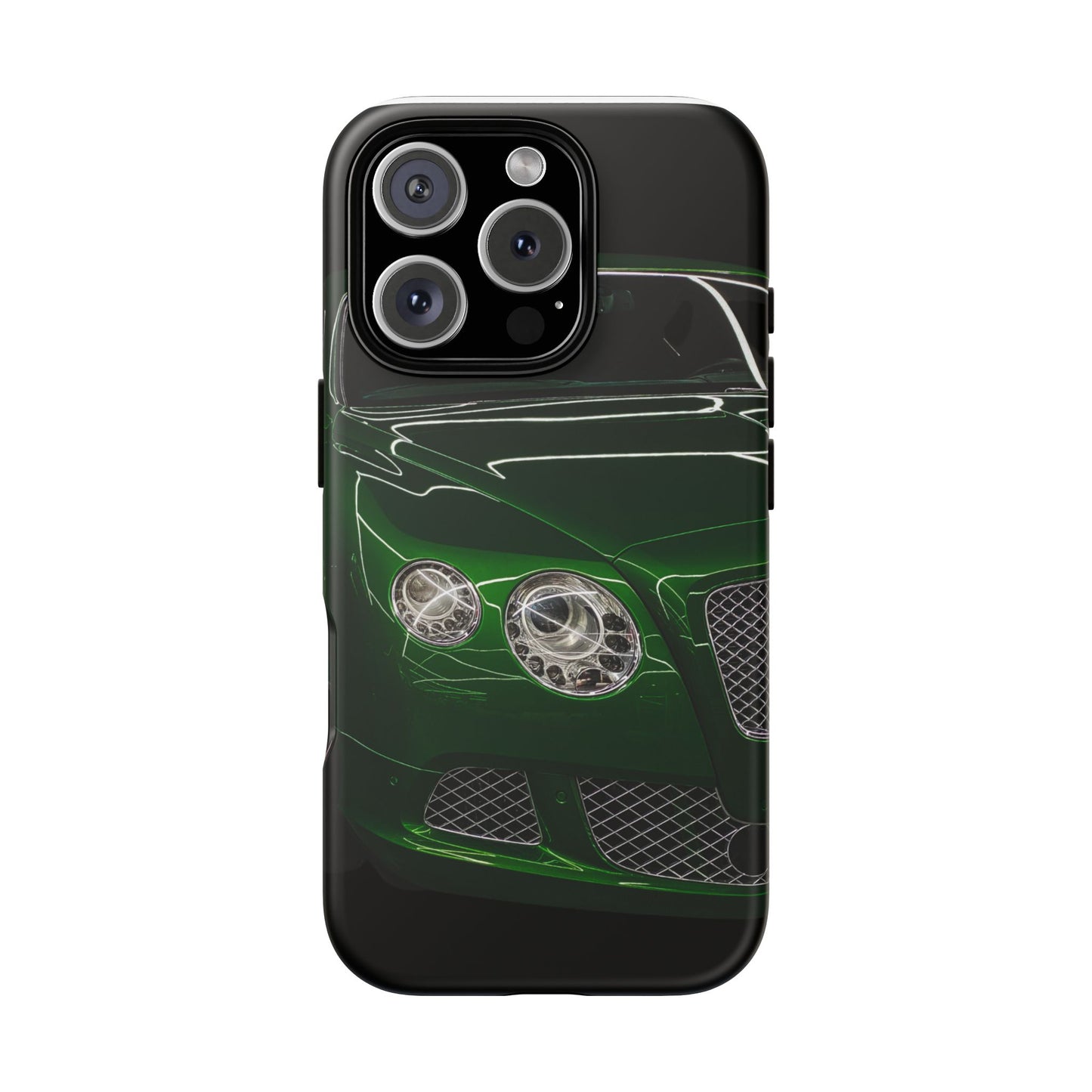 Phone Case iPhone 16/15/14 - Green Luxury Car Tough Case