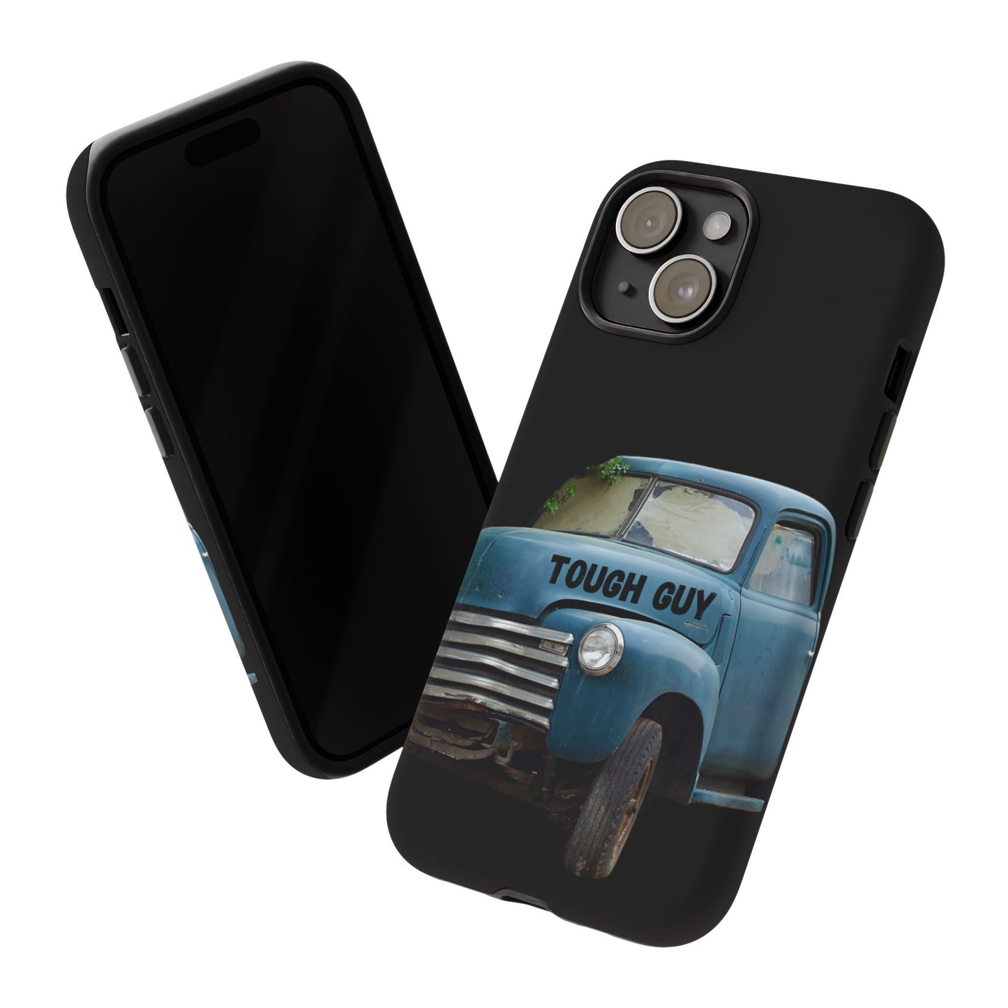 Phone Case iPhone 16/15/14 - Old Blue Truck Tough Guy Tough Case