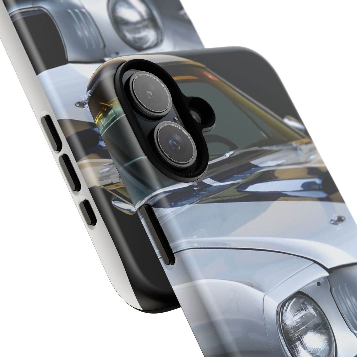 Phone Case iPhone 16/15/14 - Silver Car Tough Case