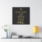 Canvas Wall Art - "Wise Men Still Seek Him" Gold Nativity Print