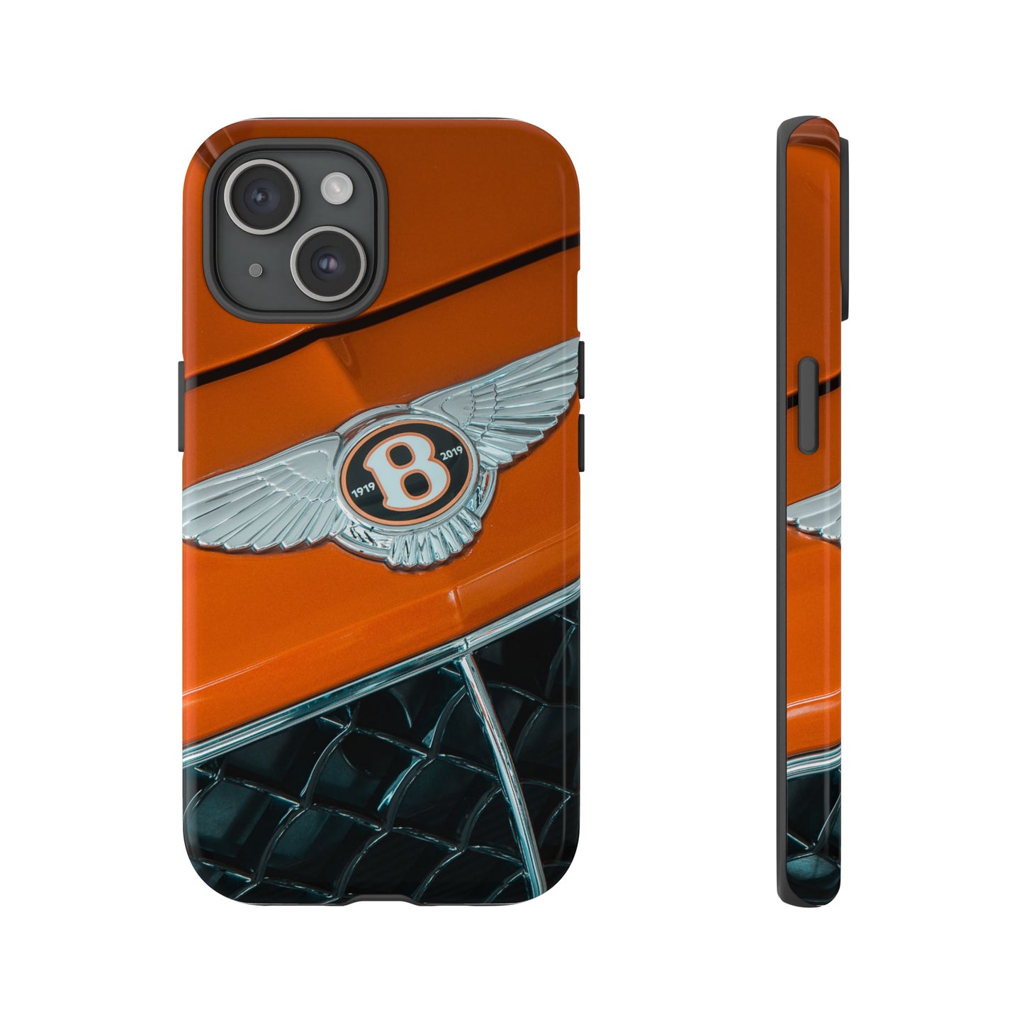 Phone Case iPhone 16/15/14 - Orange Luxury Car Tough Case