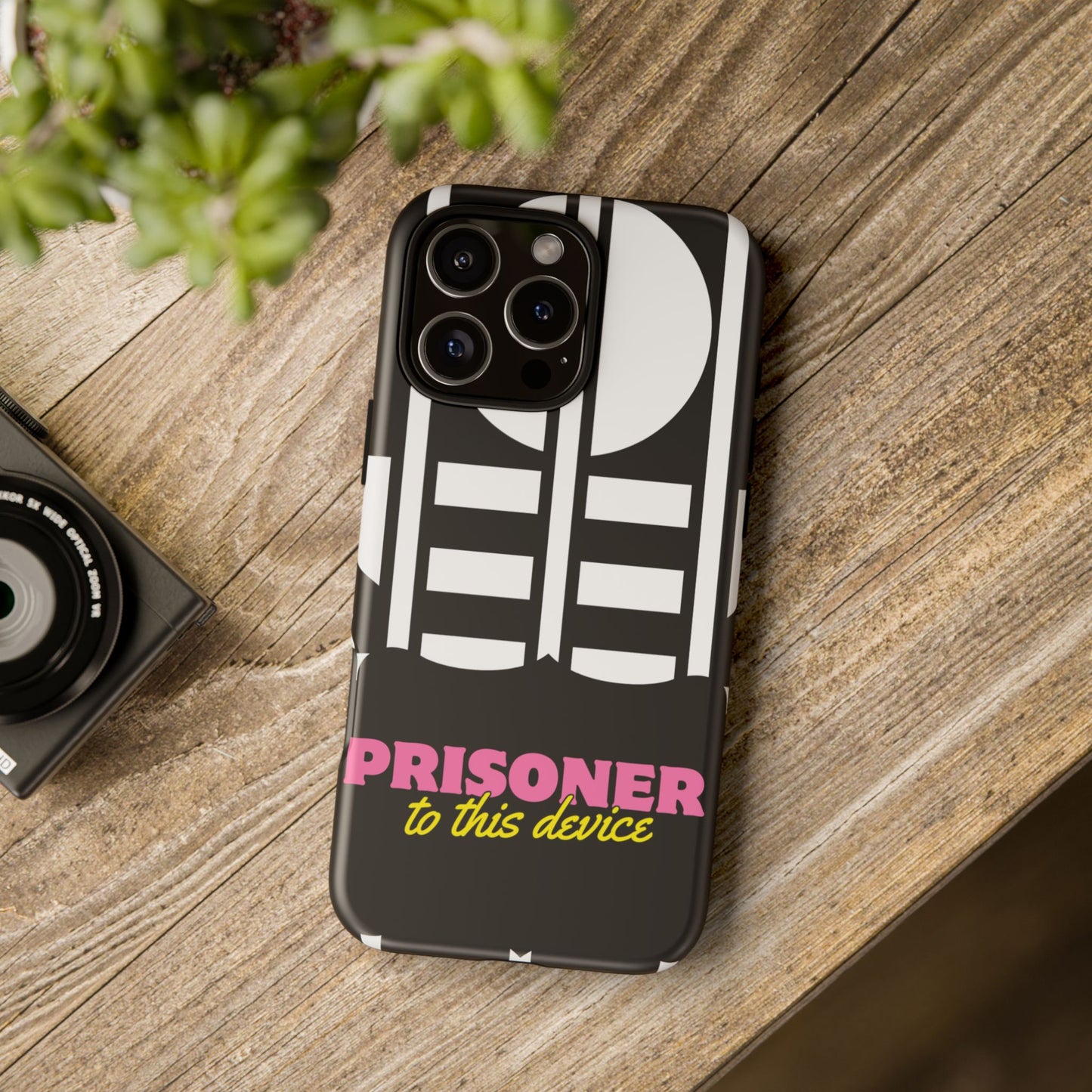 Phone Case iPhone 16/15/14 - Prisoner to this Device Tough Case