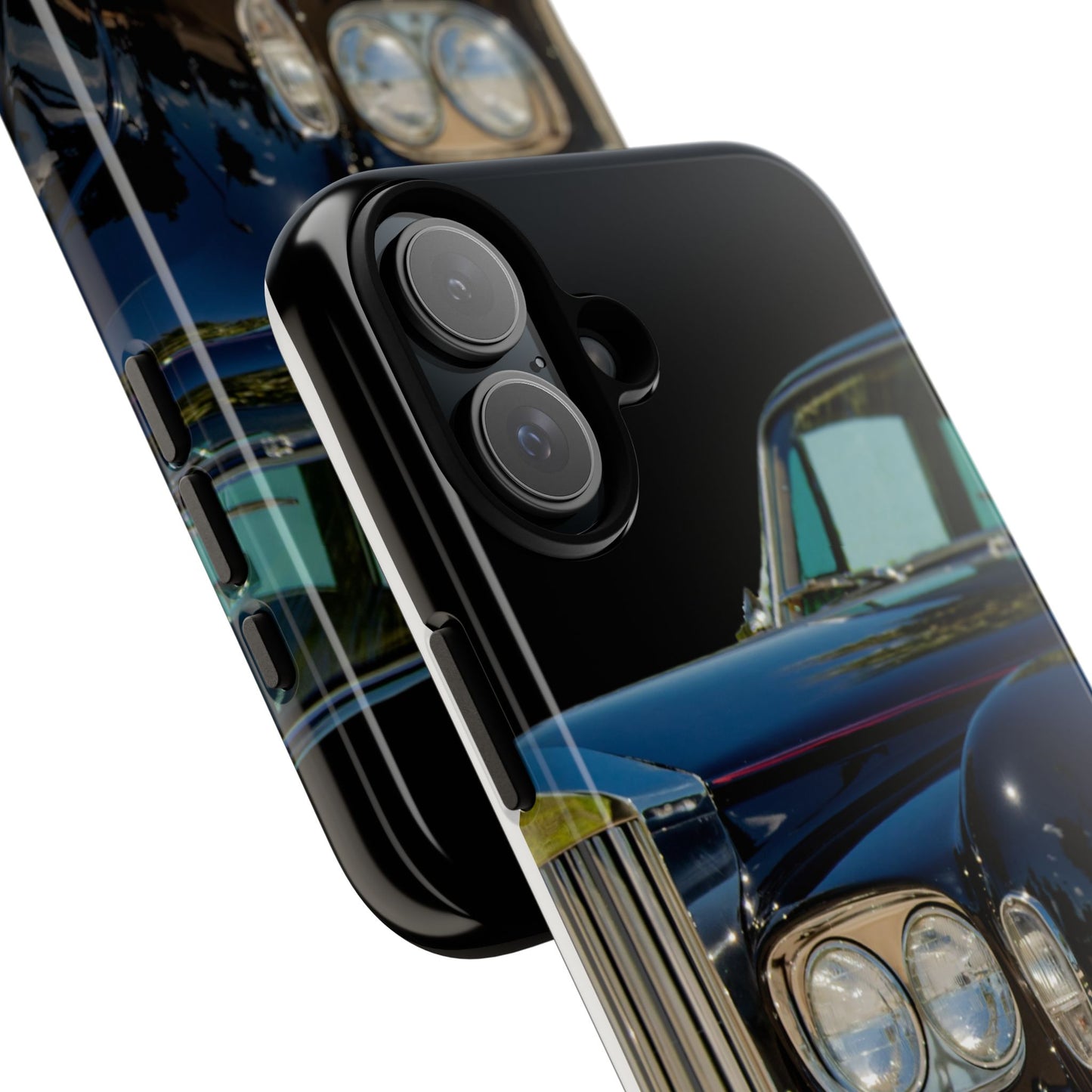 Phone Case iPhone 16/15/14 - Black Car Tough Case