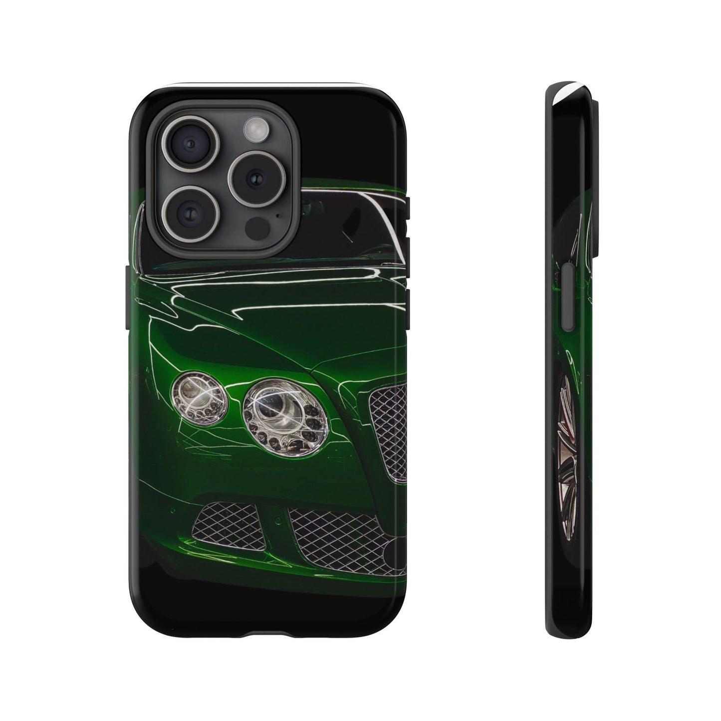 Phone Case iPhone 16/15/14 - Green Luxury Car Tough Case