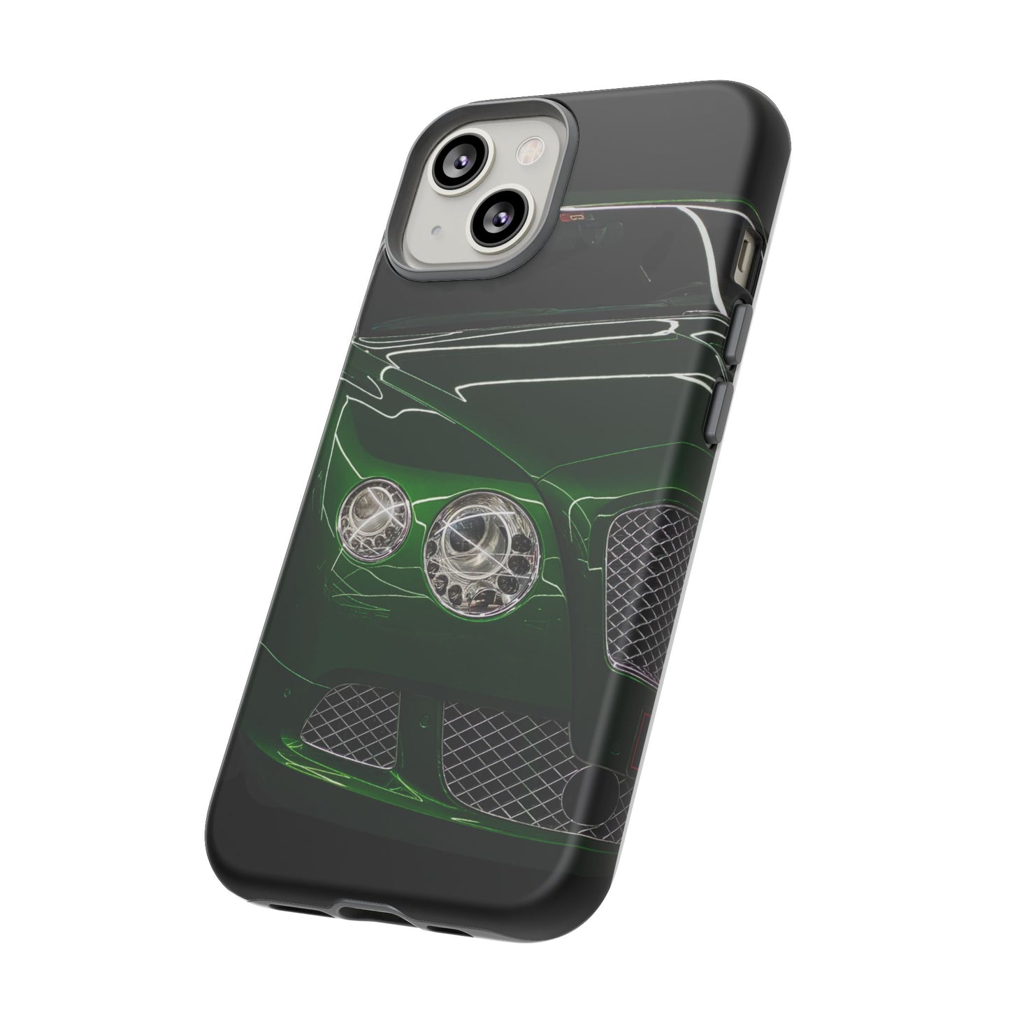 Phone Case iPhone 16/15/14 - Green Luxury Car Tough Case