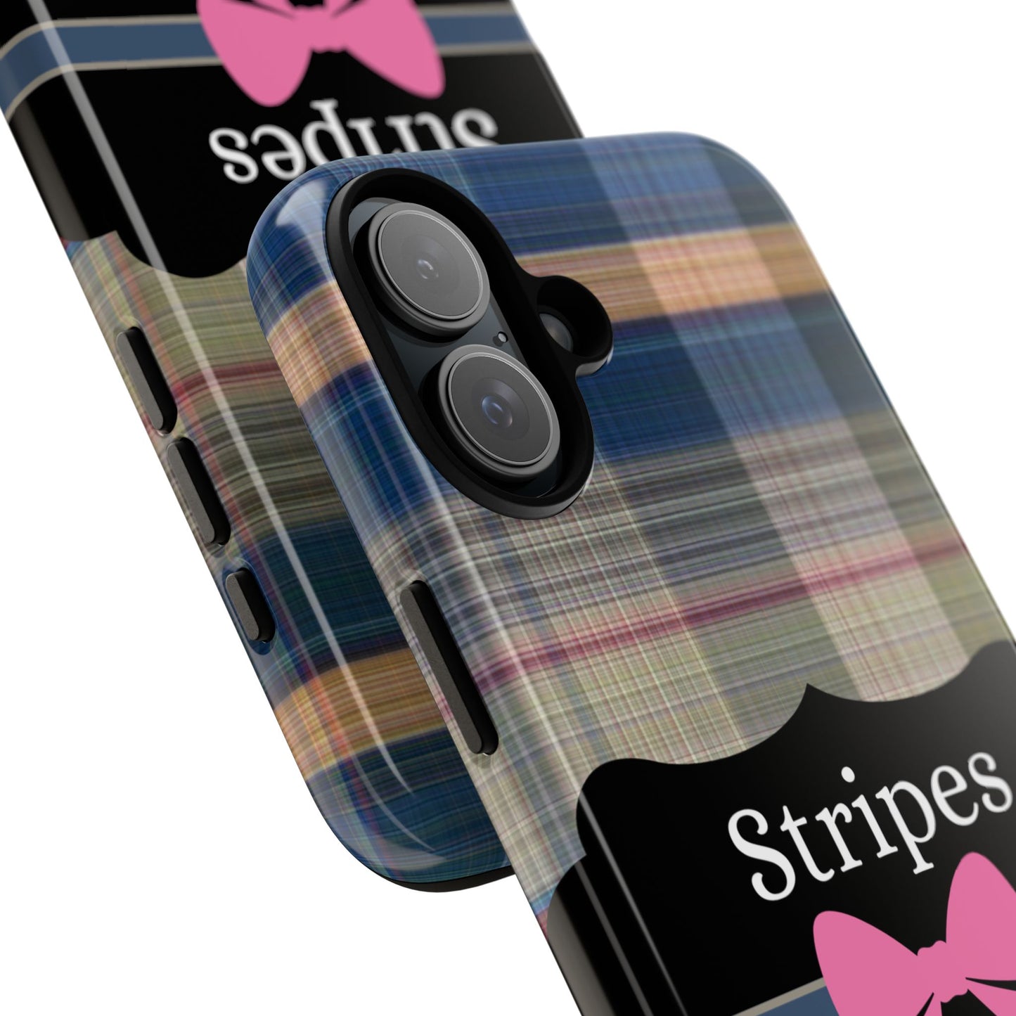 Phone Case iPhone 16/15/14 -Stripes & Swipes Tough Case