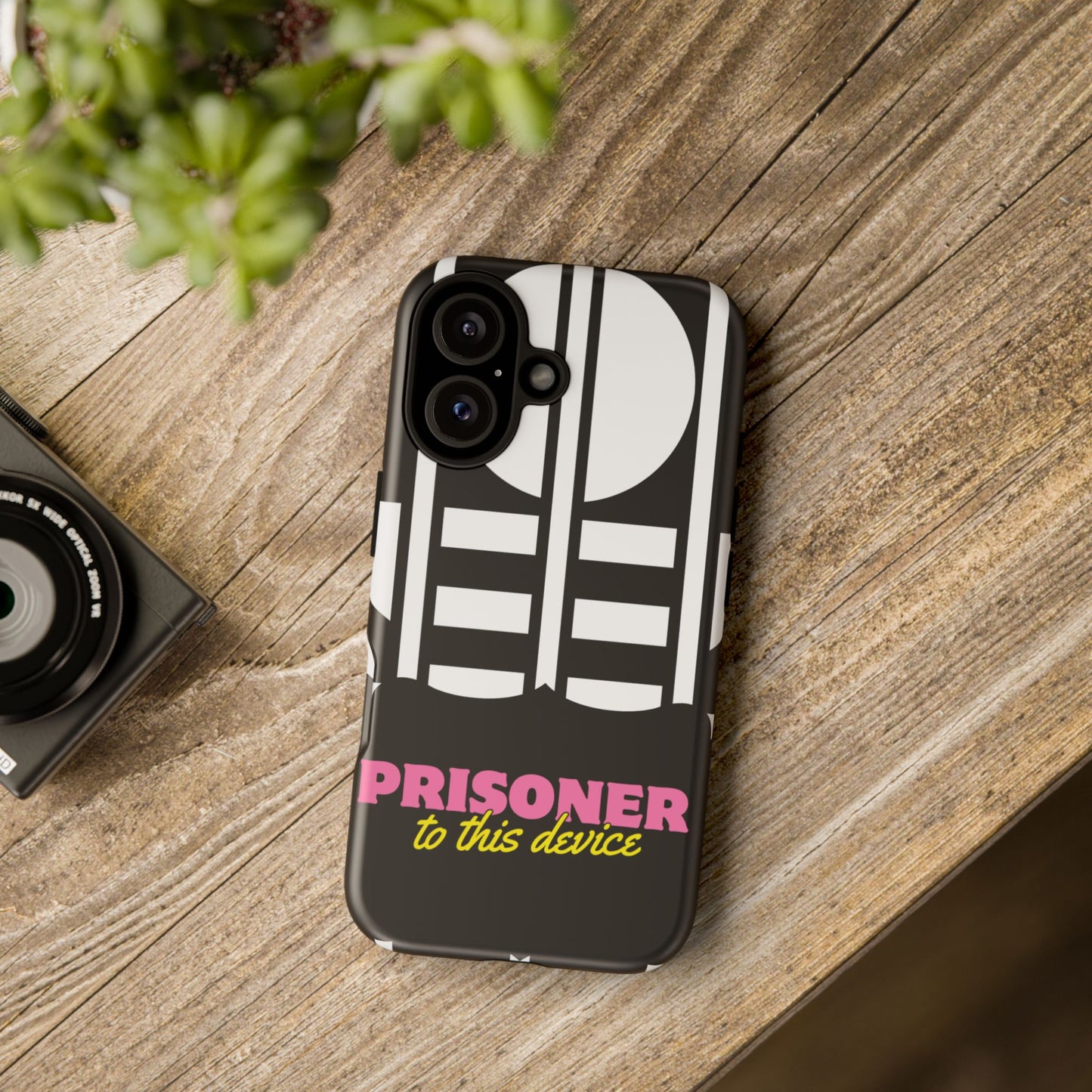 Phone Case iPhone 16/15/14 - Prisoner to this Device Tough Case