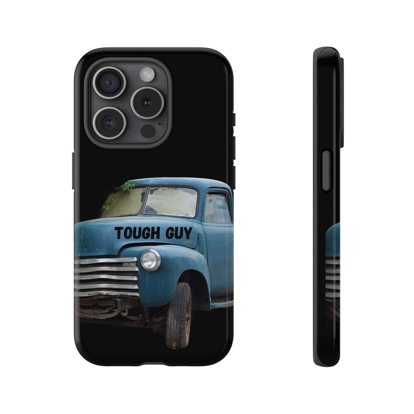 Phone Case iPhone 16/15/14 - Old Blue Truck Tough Guy Tough Case