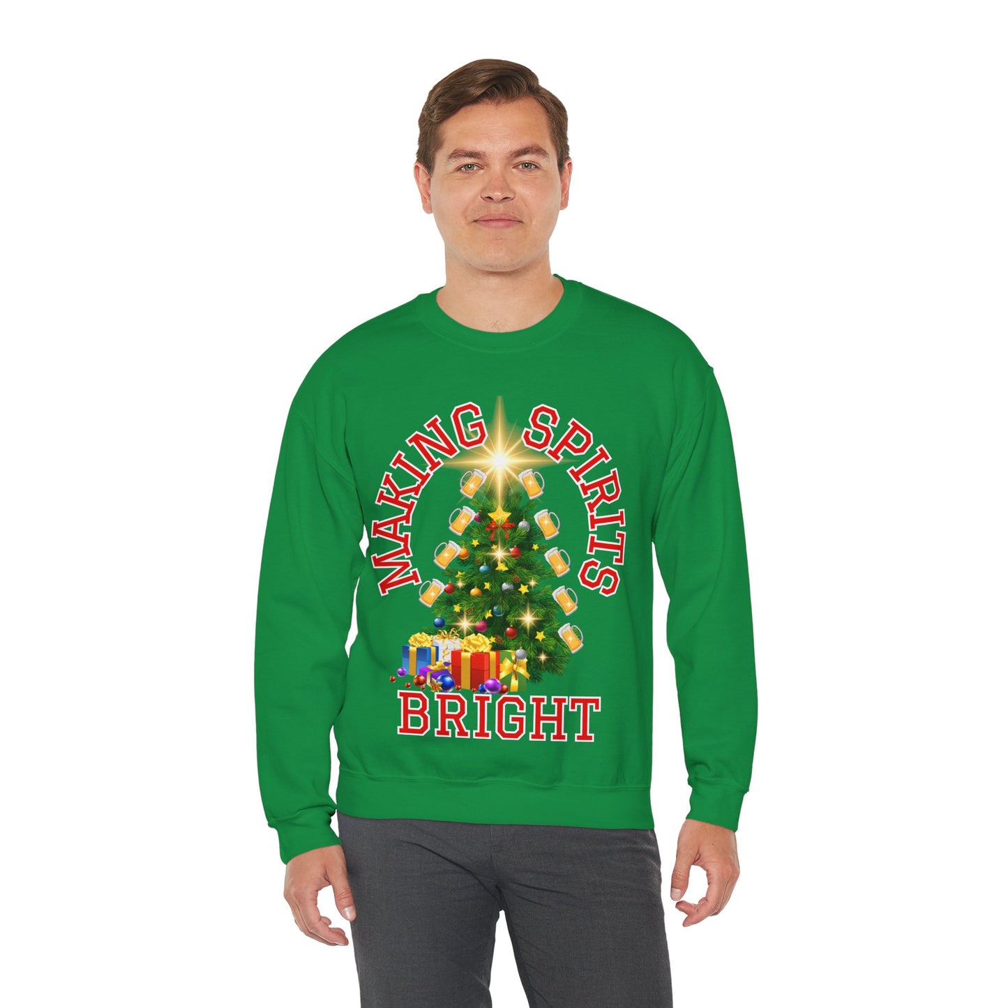 Making Spirits Bright - Unisex Heavy Blend™ Crewneck Sweatshirt