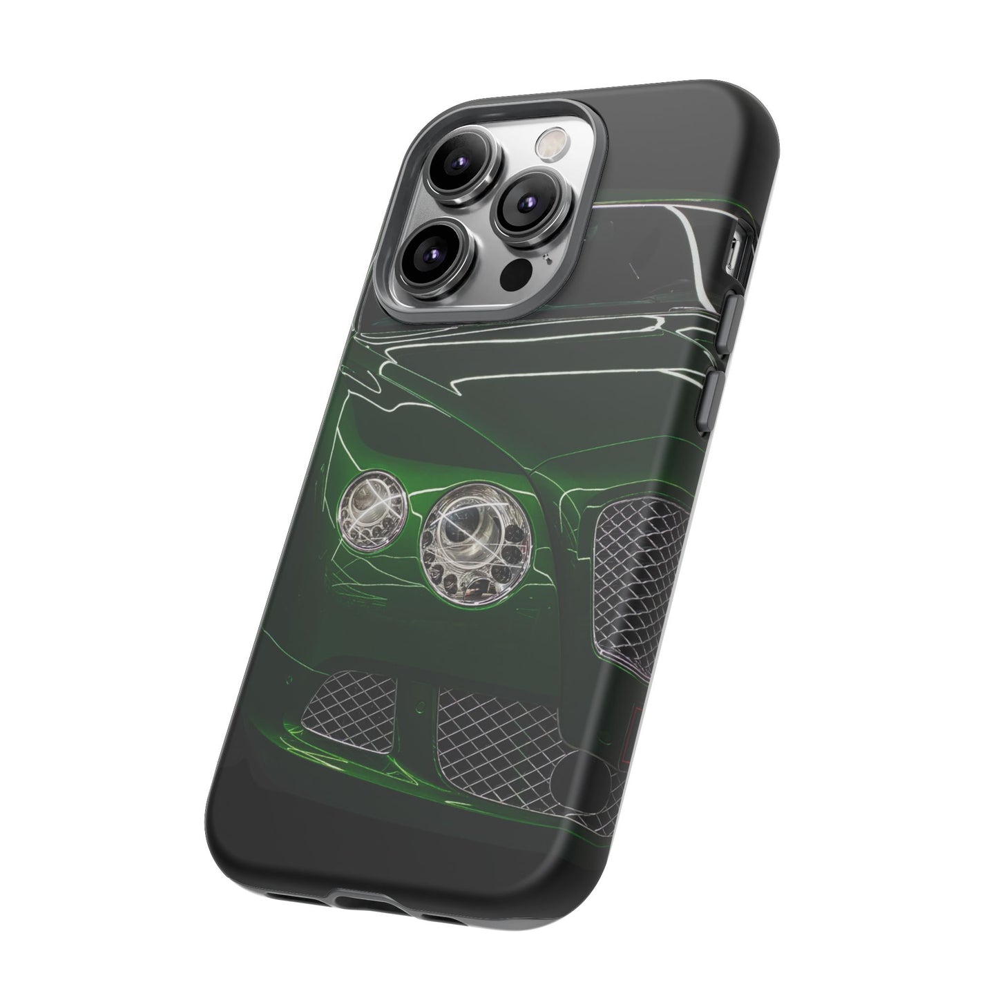 Phone Case iPhone 16/15/14 - Green Luxury Car Tough Case