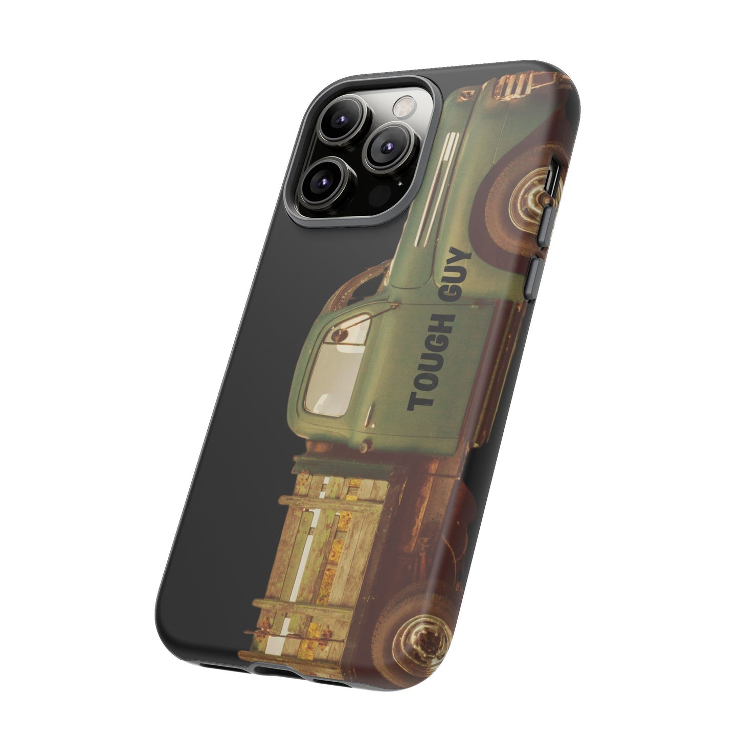 Phone Case iPhone 16/15/14 - Tough Guy Old Green Truck Tough Case