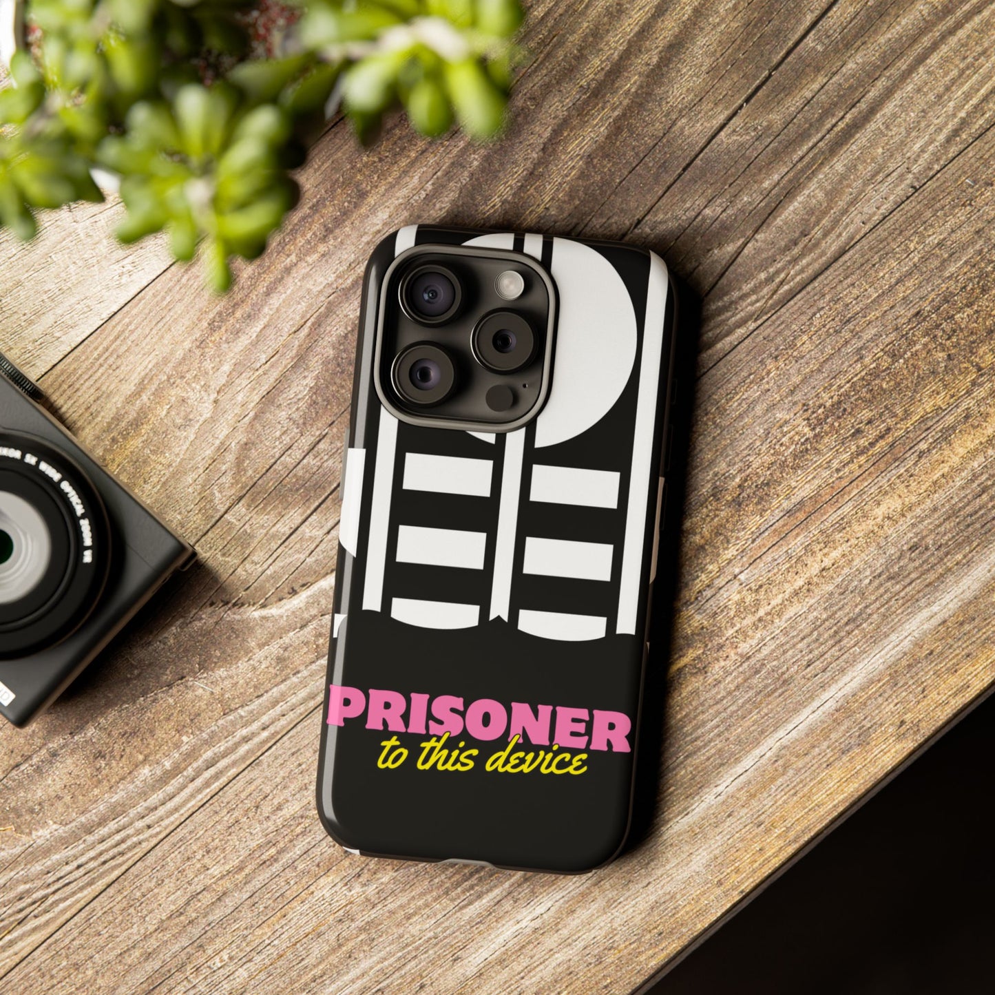 Phone Case iPhone 16/15/14 - Prisoner to this Device Tough Case