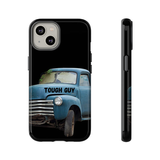 Phone Case iPhone 16/15/14 - Old Blue Truck Tough Guy Tough Case