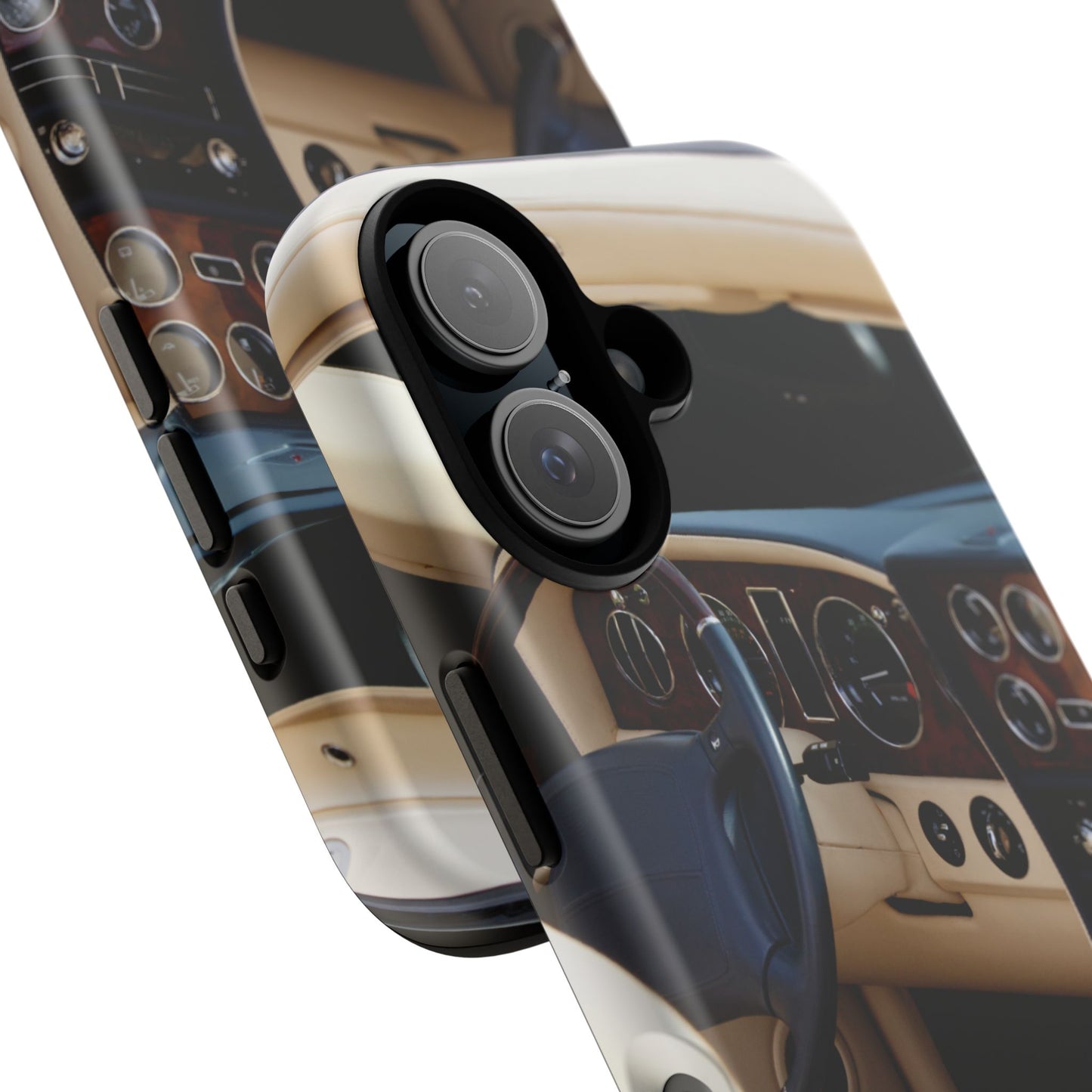 Phone Case iPhone 16/15/14 - Luxury Car Interior Tough Case