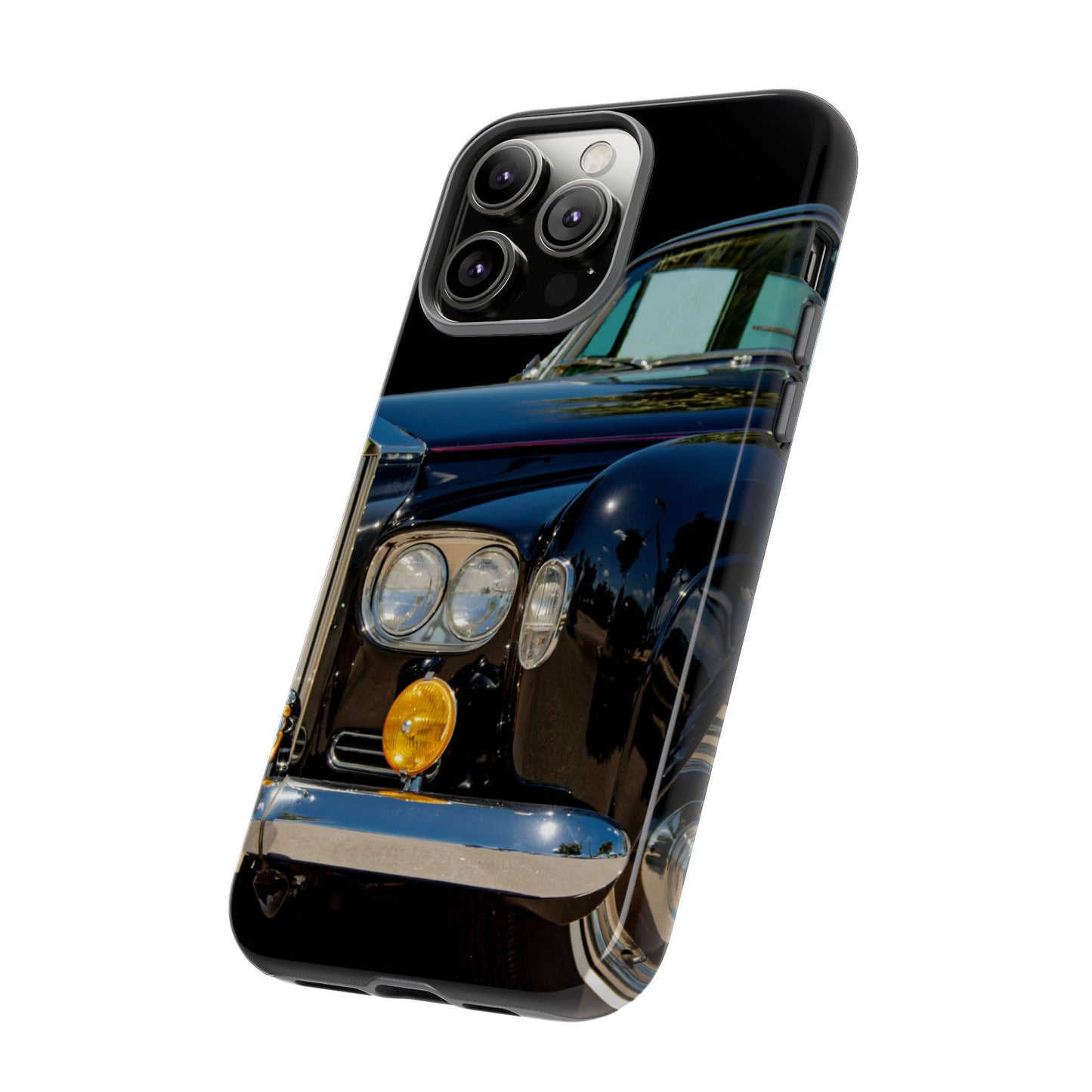 Phone Case iPhone 16/15/14 - Black Car Tough Case