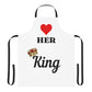 Her King Apron (AOP) - White