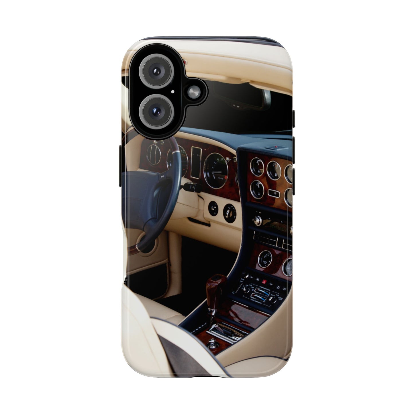 Phone Case iPhone 16/15/14 - Luxury Car Interior Tough Case