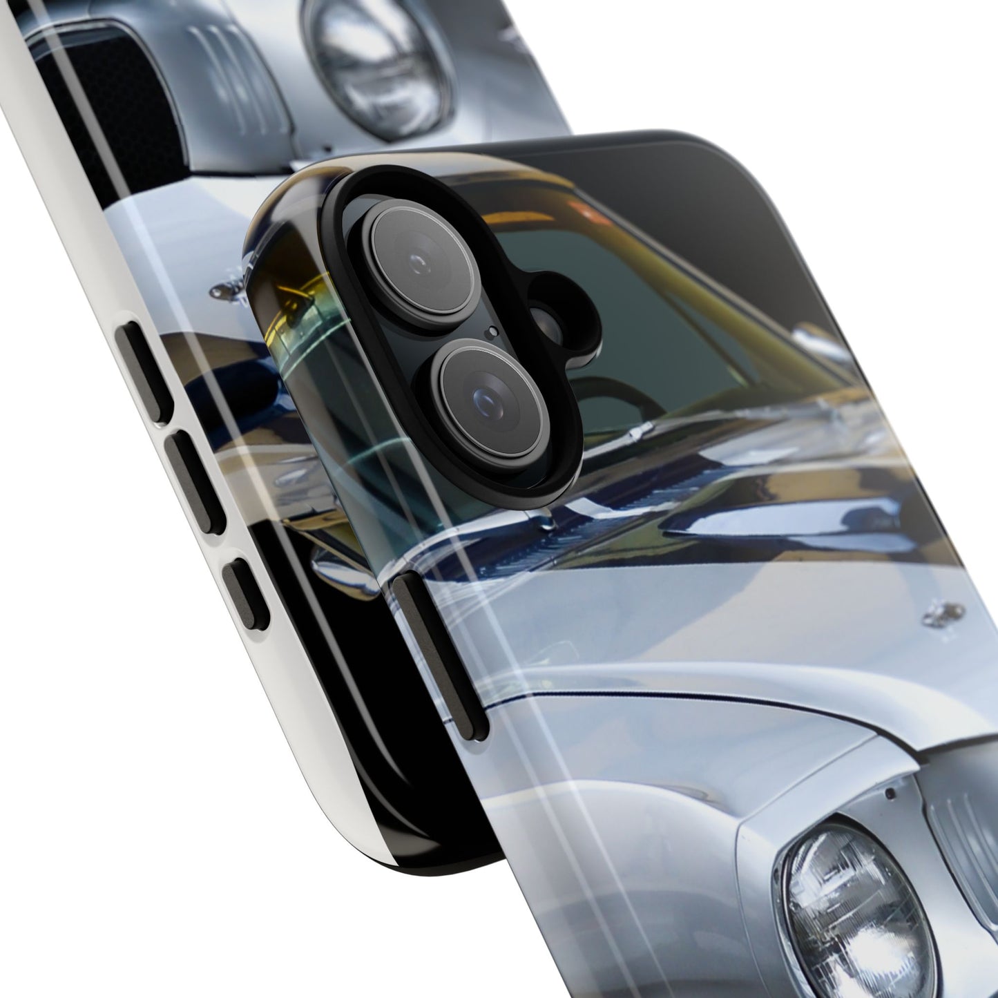 Phone Case iPhone 16/15/14 - Silver Car Tough Case