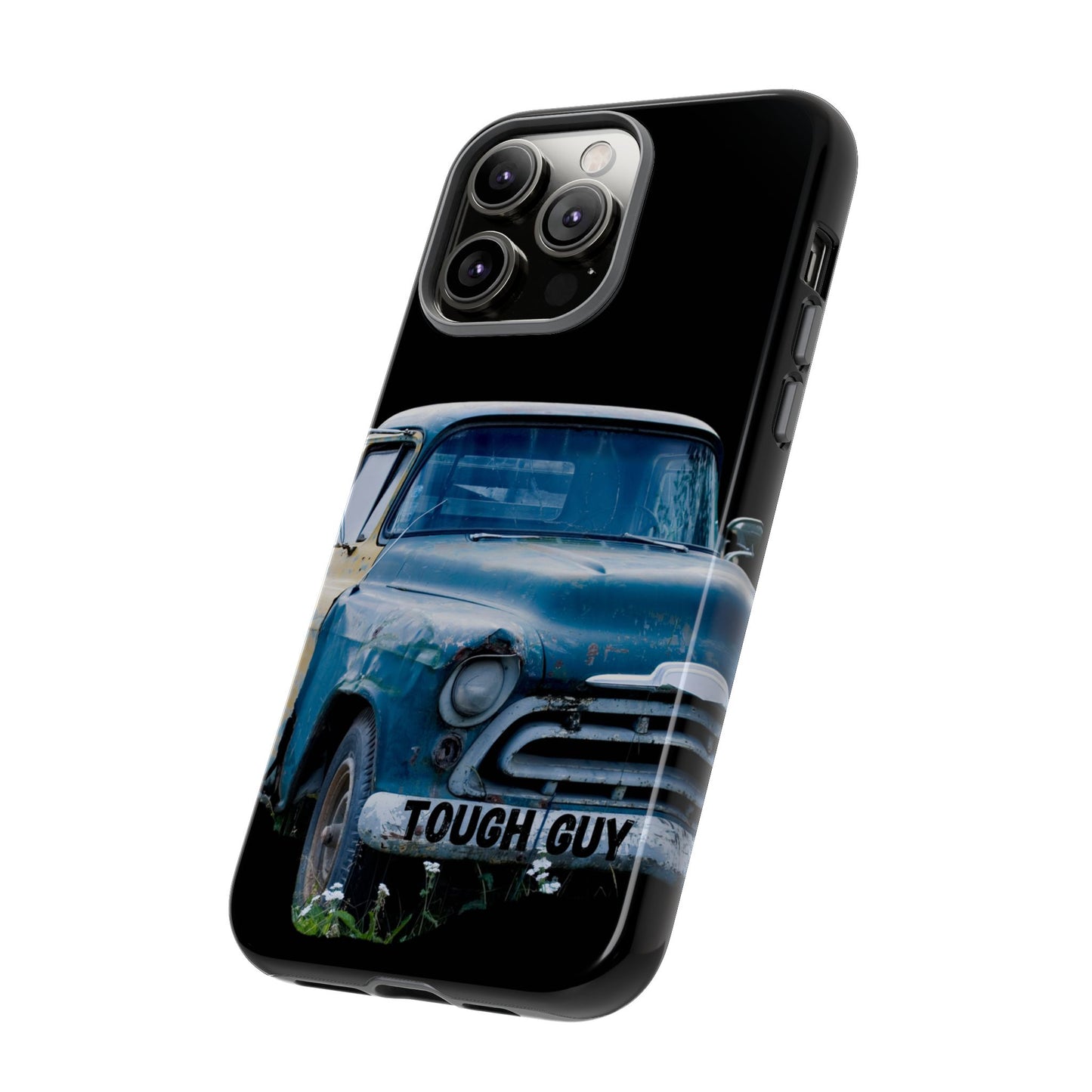 Phone Case iPhone 16/15/14 - Old Blue & Yellow Truck Tough Guy Tough Case